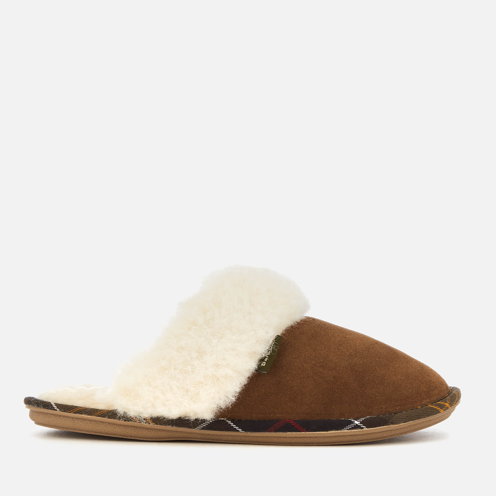 Lydia Suede Mule Slippers - Camel 