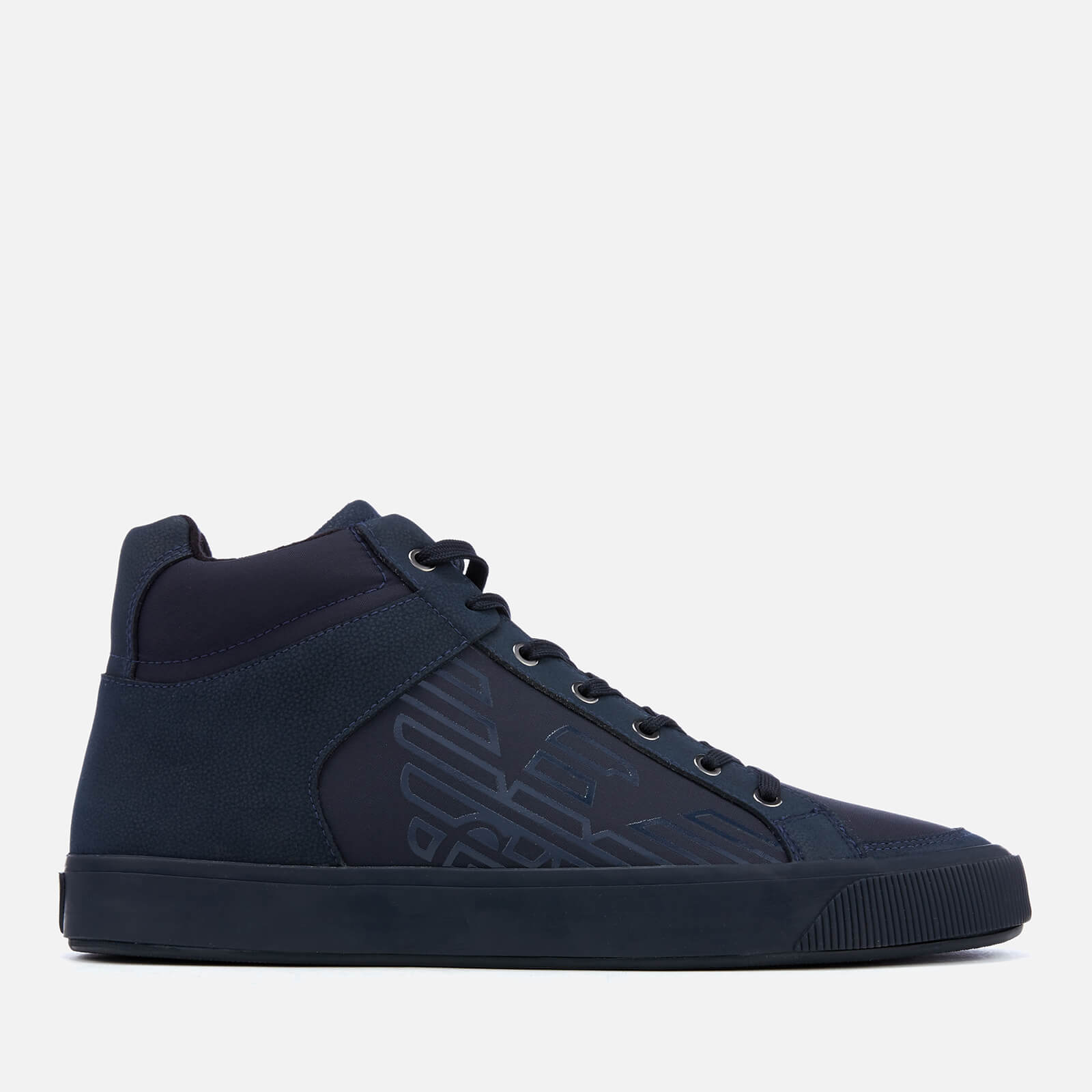 mens armani high top trainers