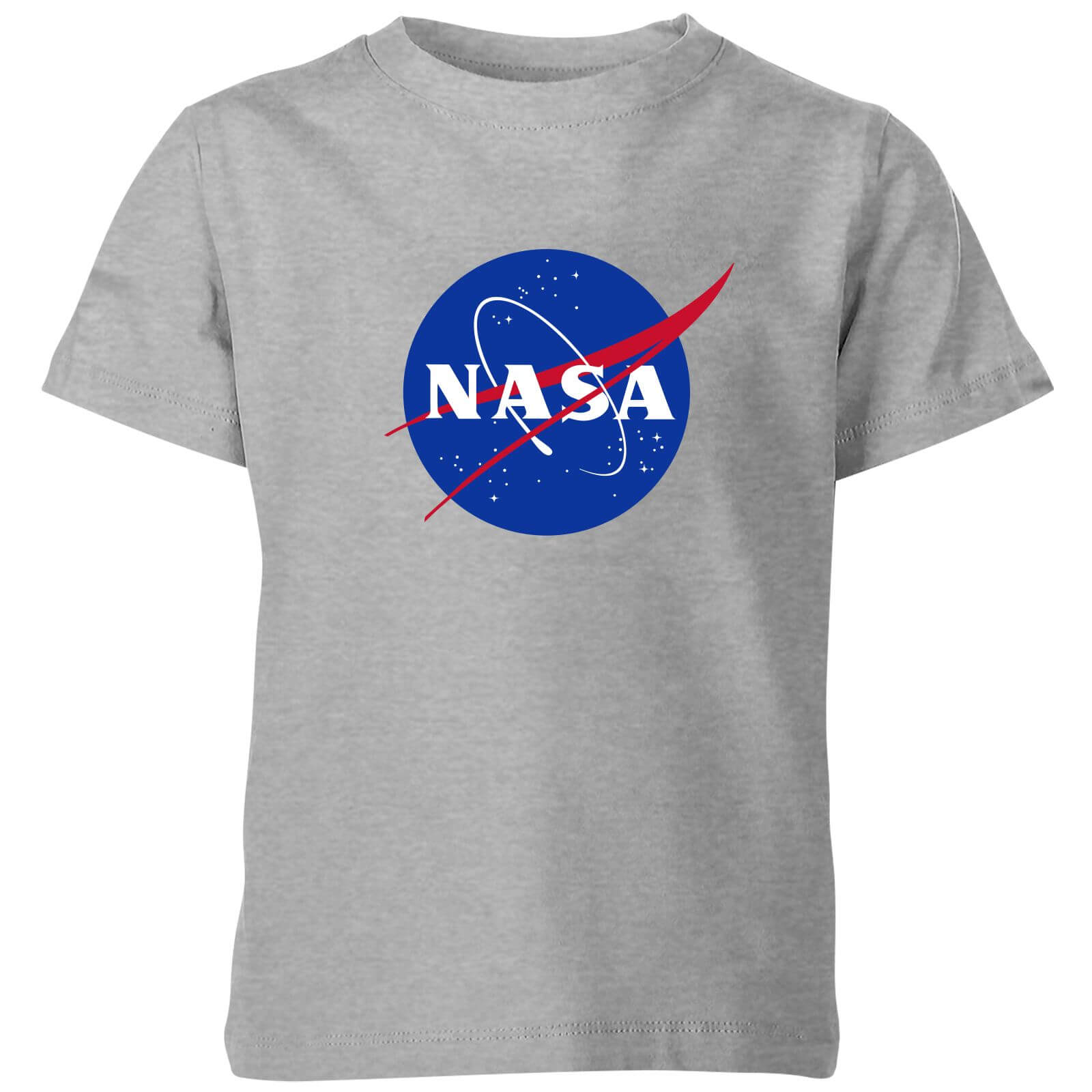 Nasa Logo Insignia Kids T Shirt Grey Iwoot Uk