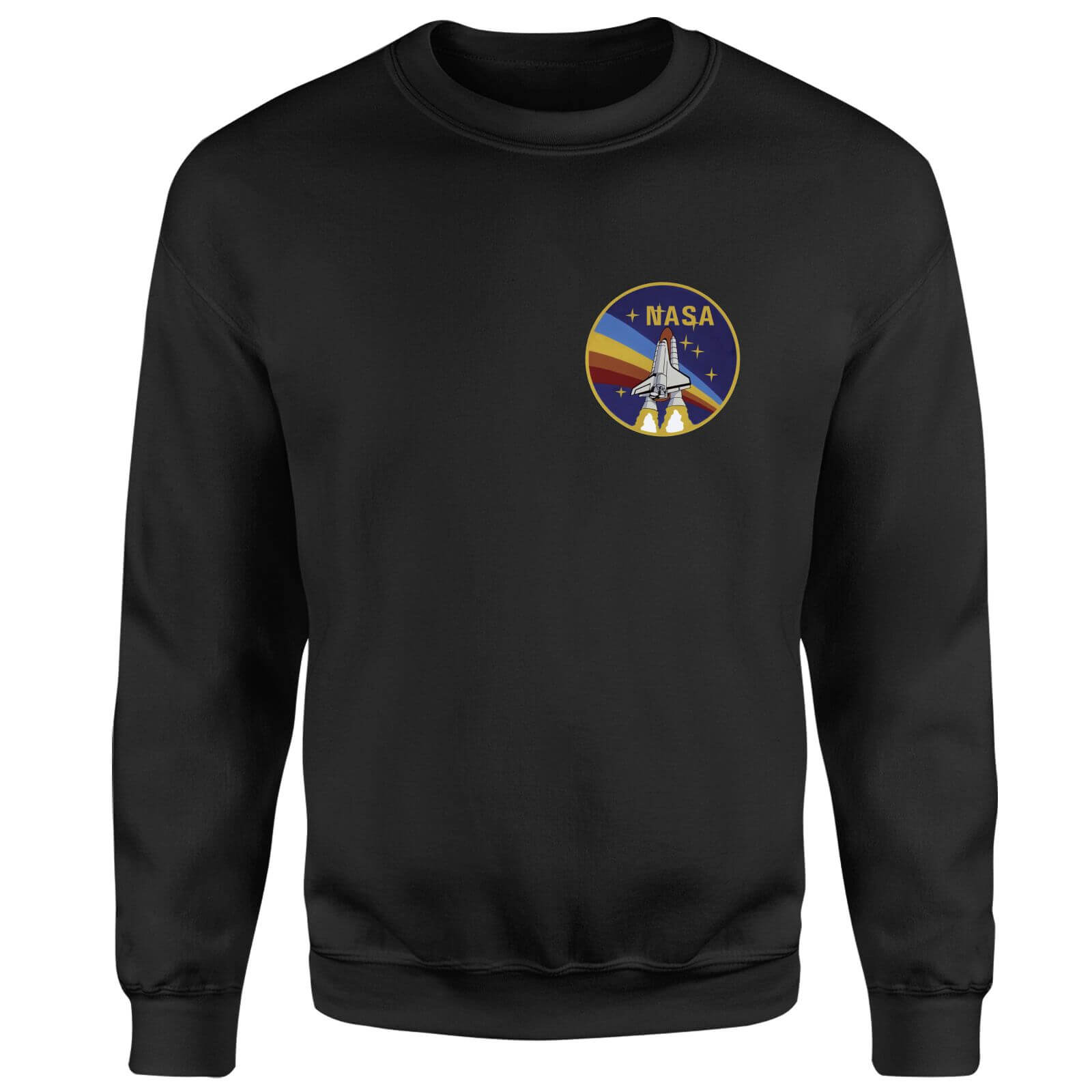 NASA Vintage Rainbow Shuttle Sweatshirt - Black | My Geek Box US