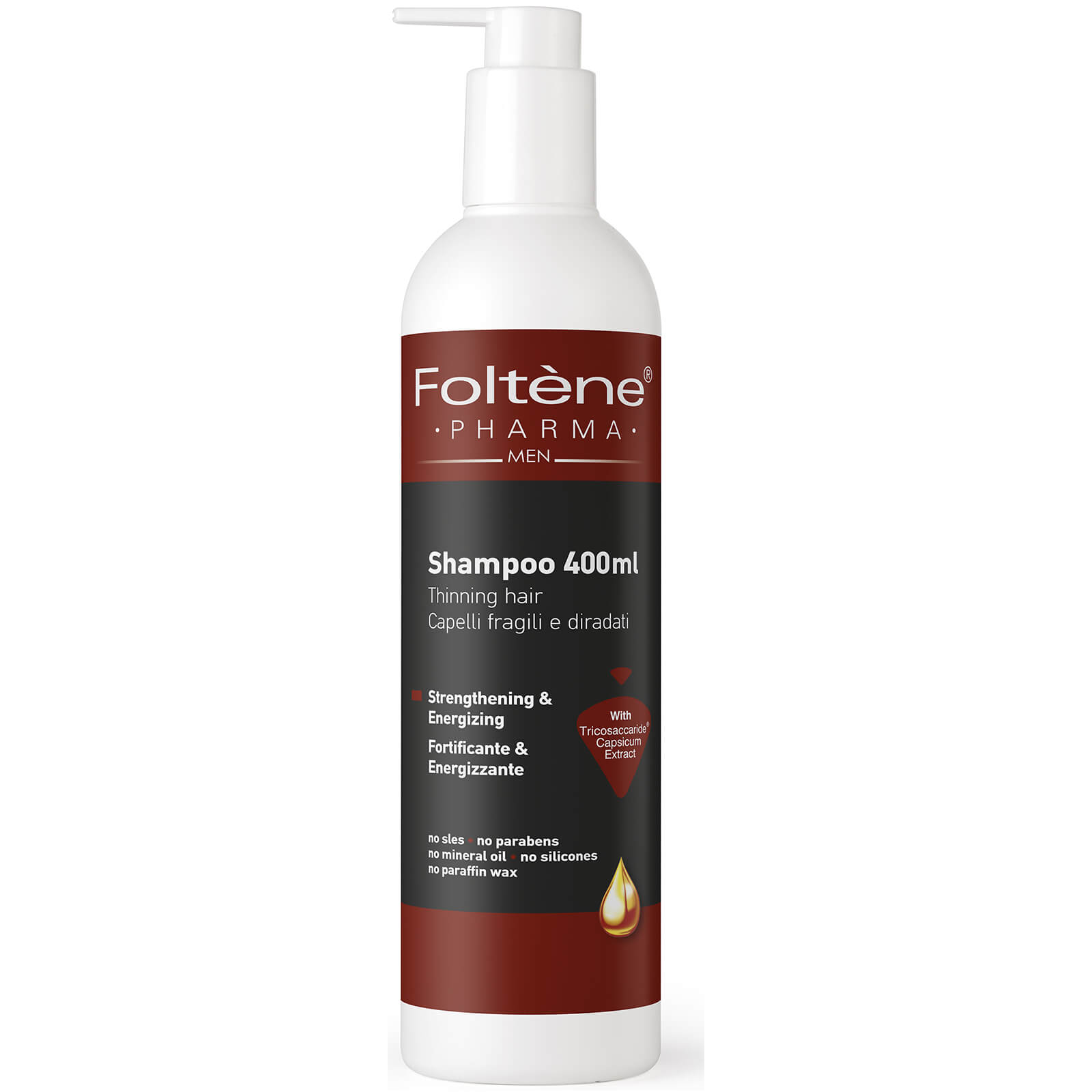 Foltène Mens Shampoo For Thinning Hair 400ml