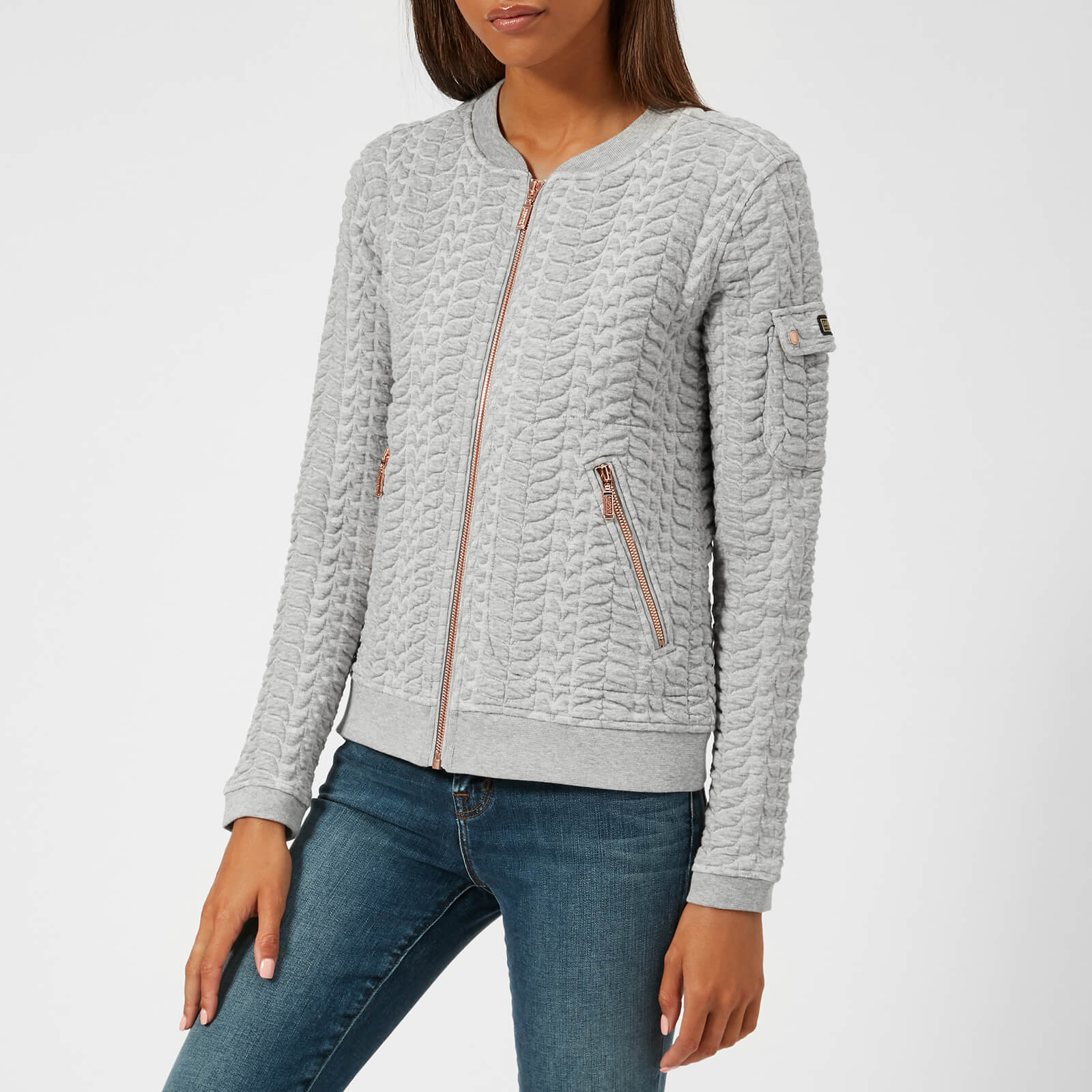 barbour international sweatshirt grey