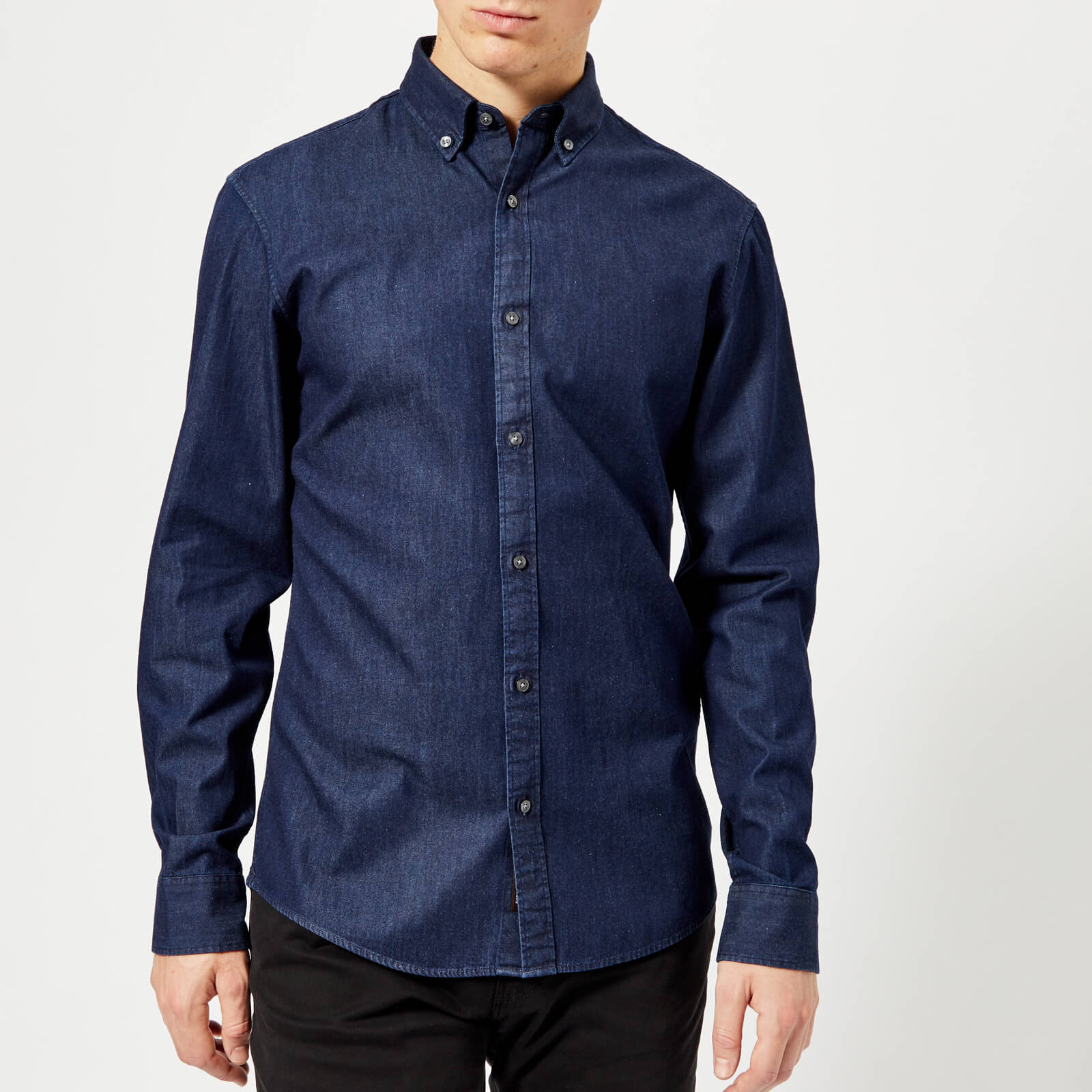 michael kors mens denim shirt
