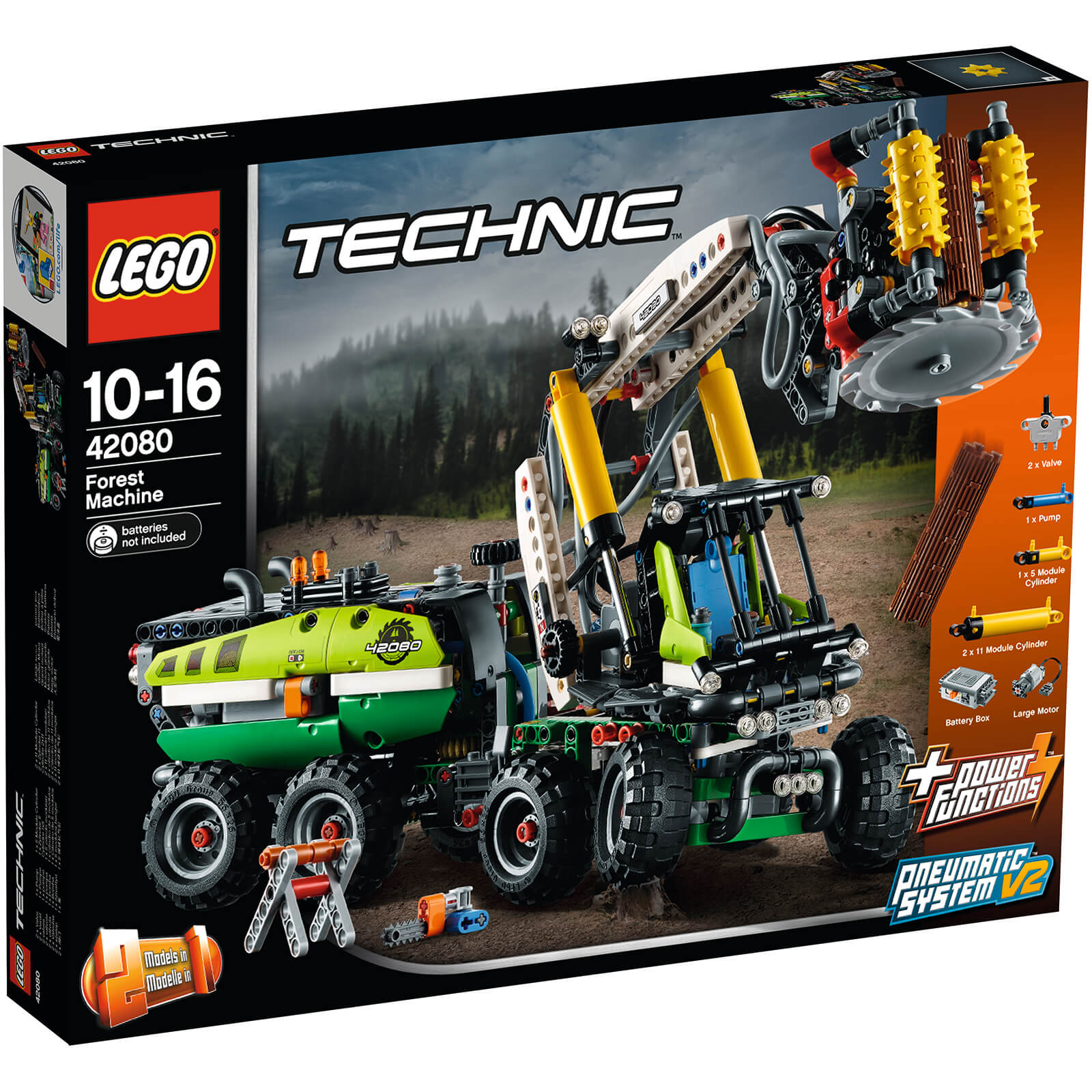 Lego Technic With Power Functions Forest Machine 42080 Toys