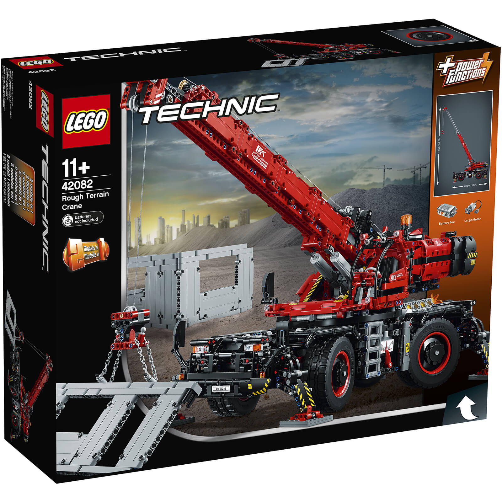 Lego Technic With Power Functions Rough Terrain Crane 42082