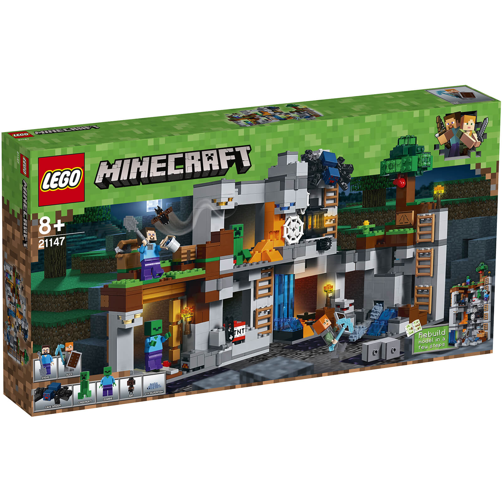 minecraft lego zombie cave