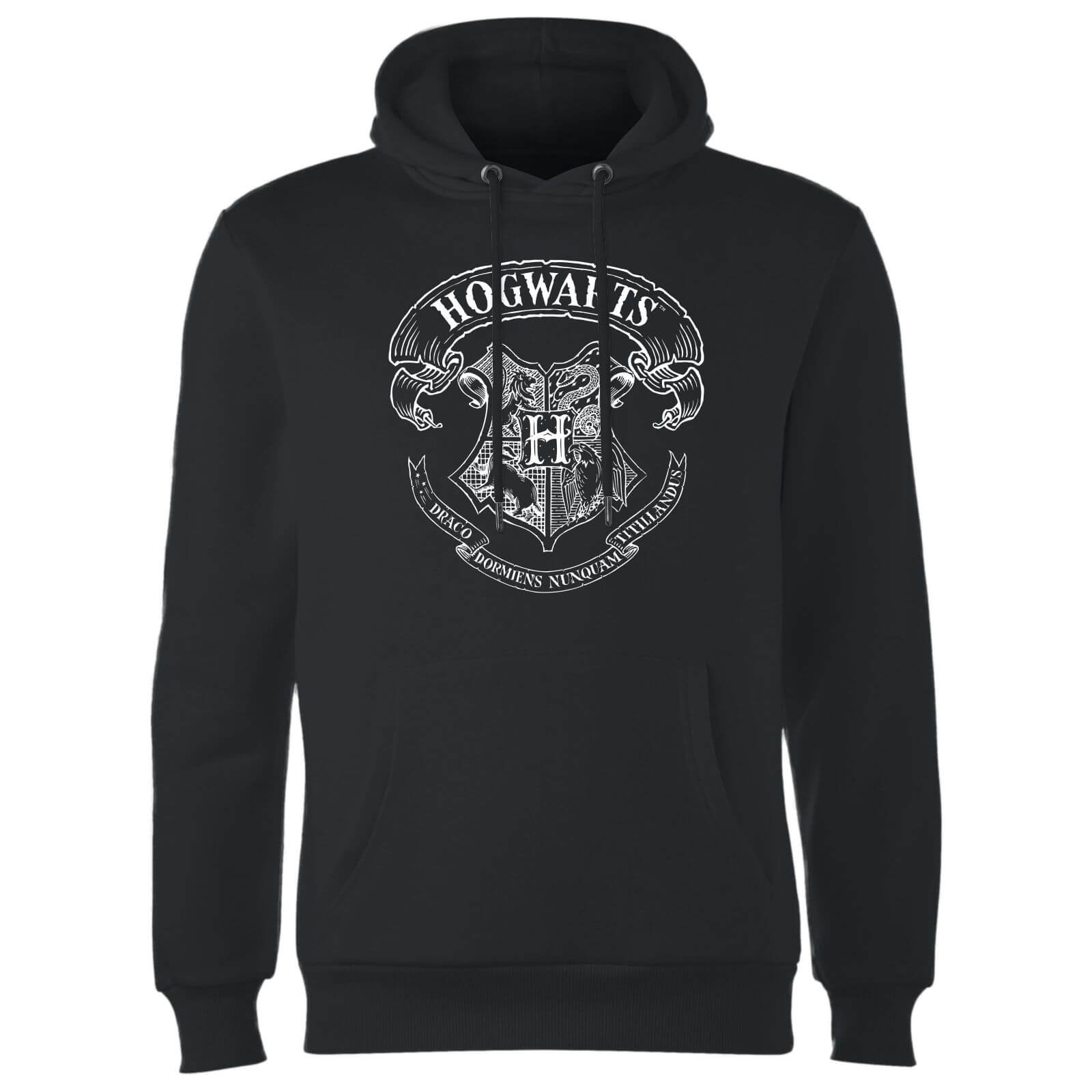 Harry Potter Hogwarts Crest Hoodie Black Clothing Zavvi Uk