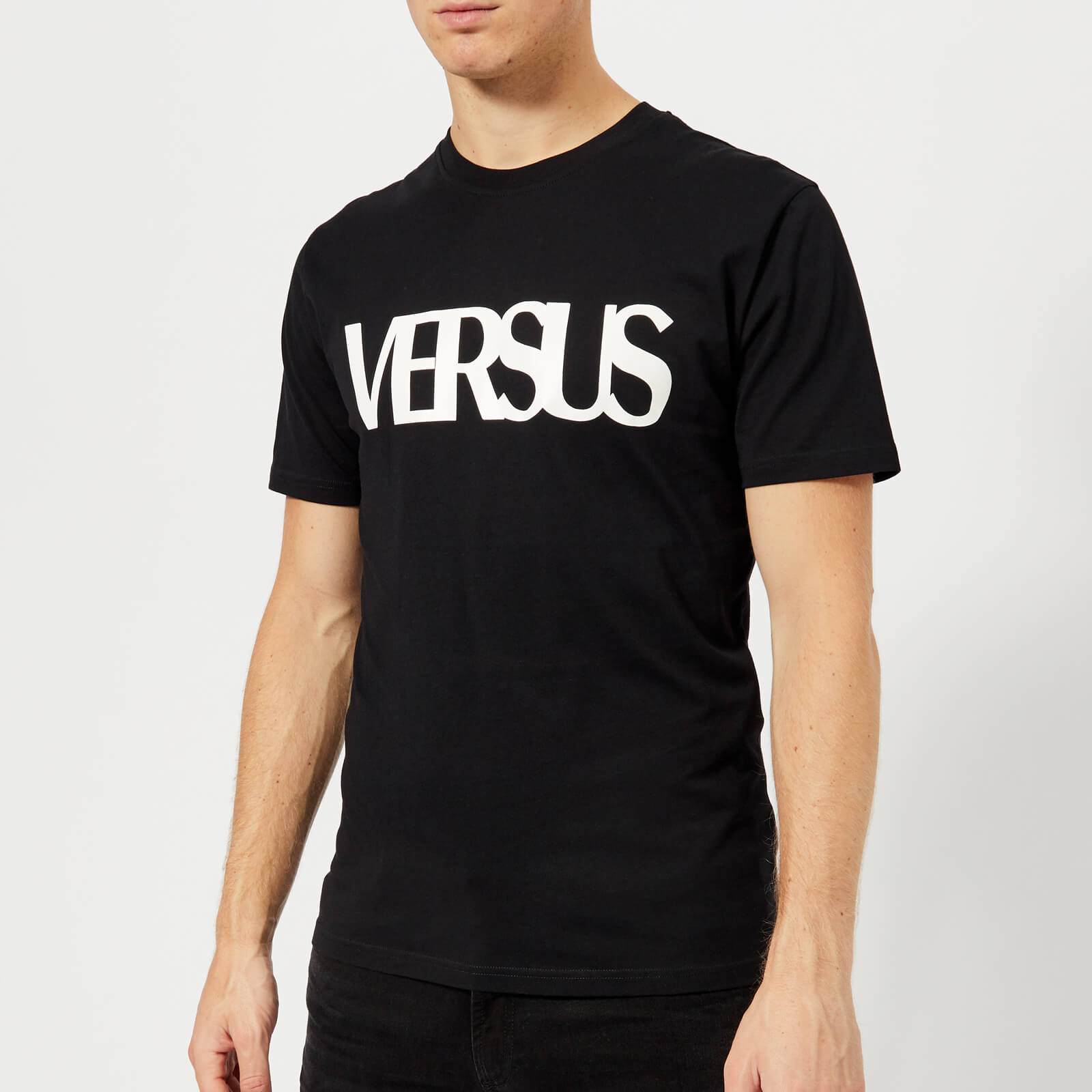 Versus Versace Men S Original Logo T Shirt Black Free Uk