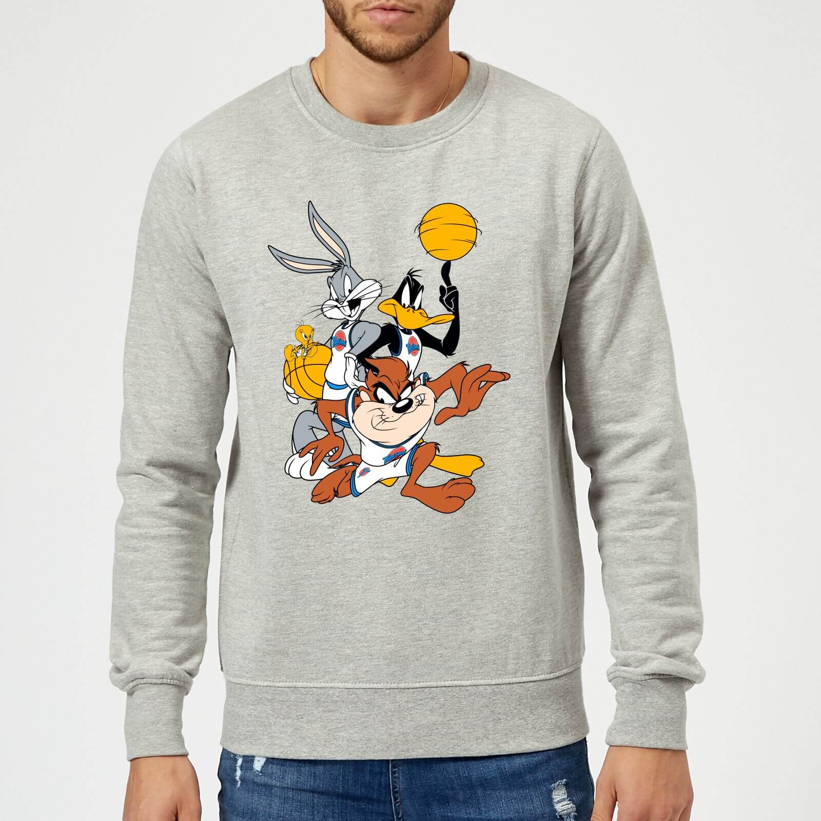 Space Jam Group Shot Sweatshirt Grey Clothing Zavvi Uk
