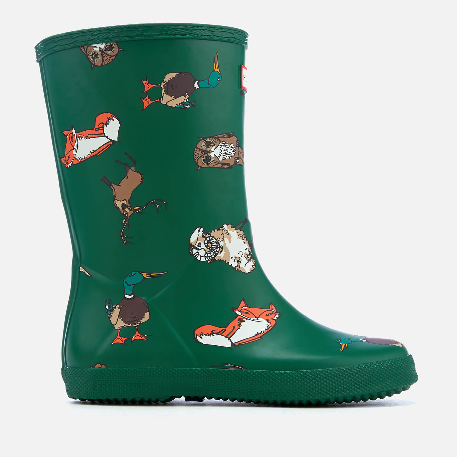 duck with hunter wellies