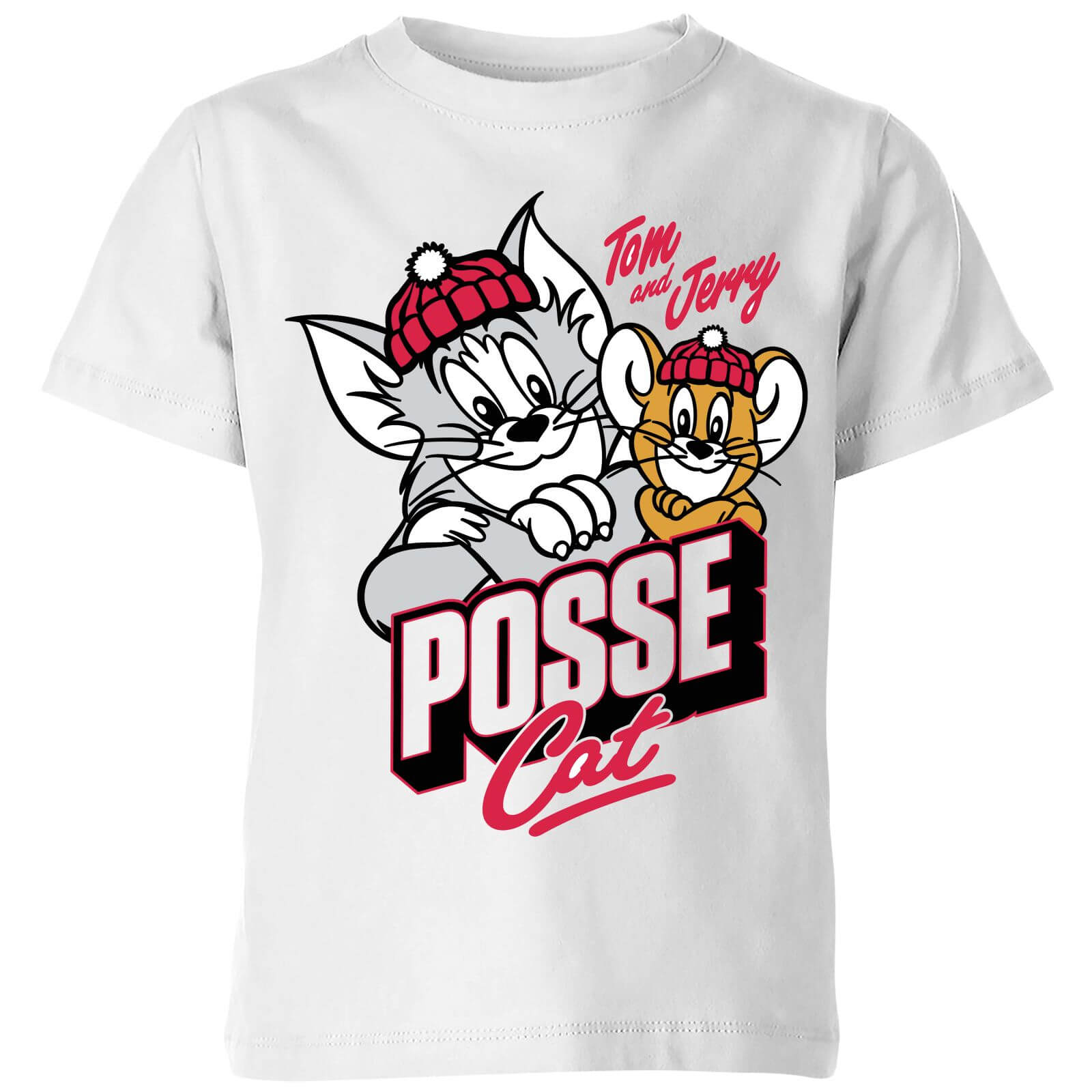 Tom Jerry Posse Cat Kids T Shirt White Clothing Zavvi Us