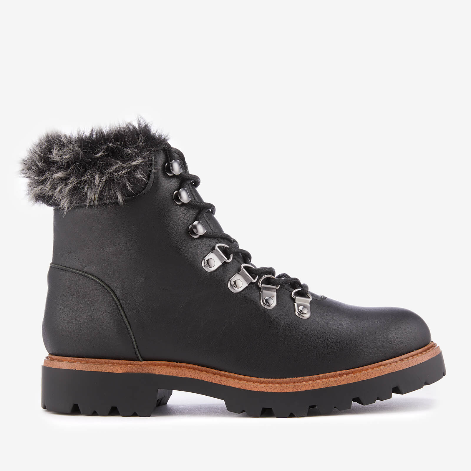 womens black hiker style boots
