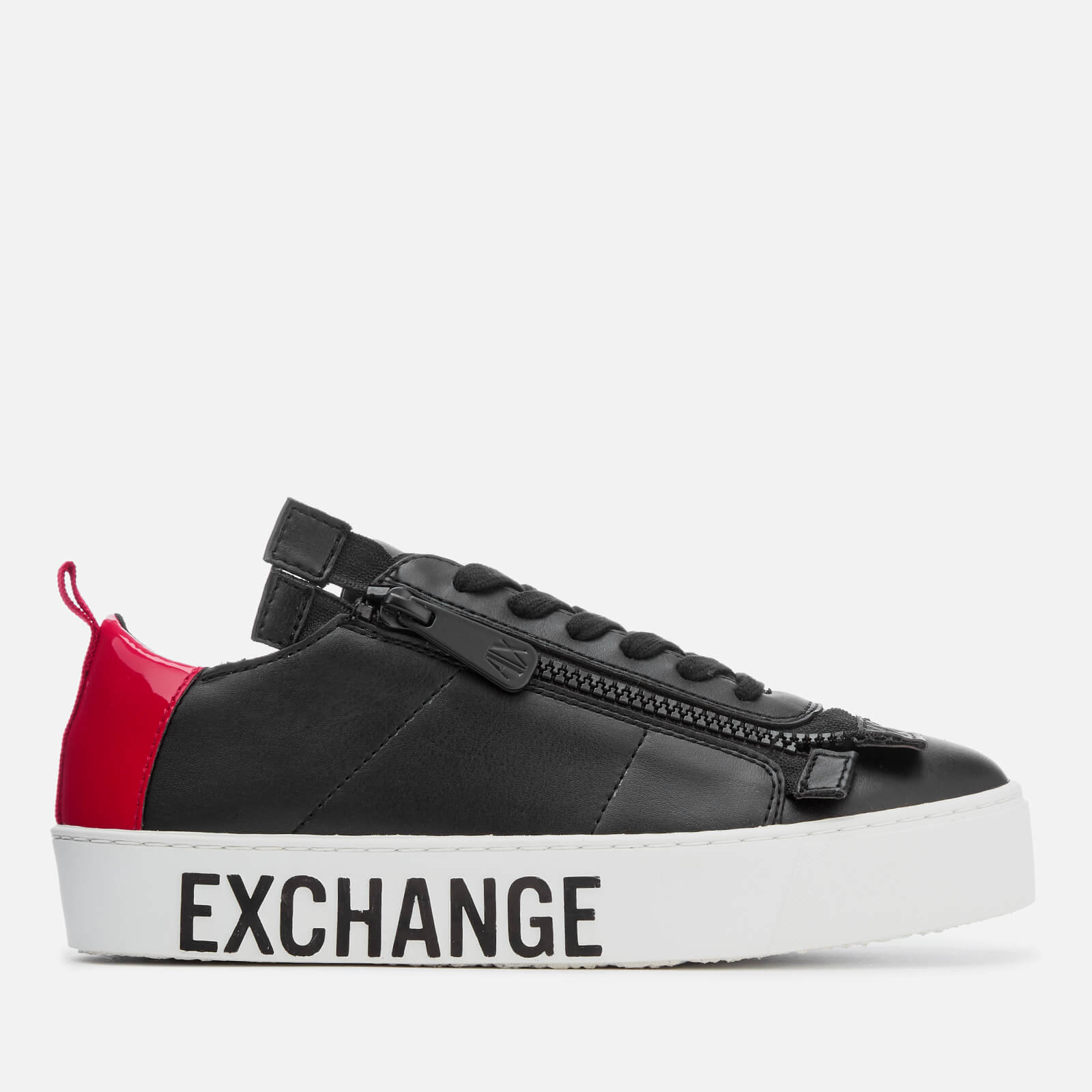 Flatform Low Top Trainers - Black/Red 