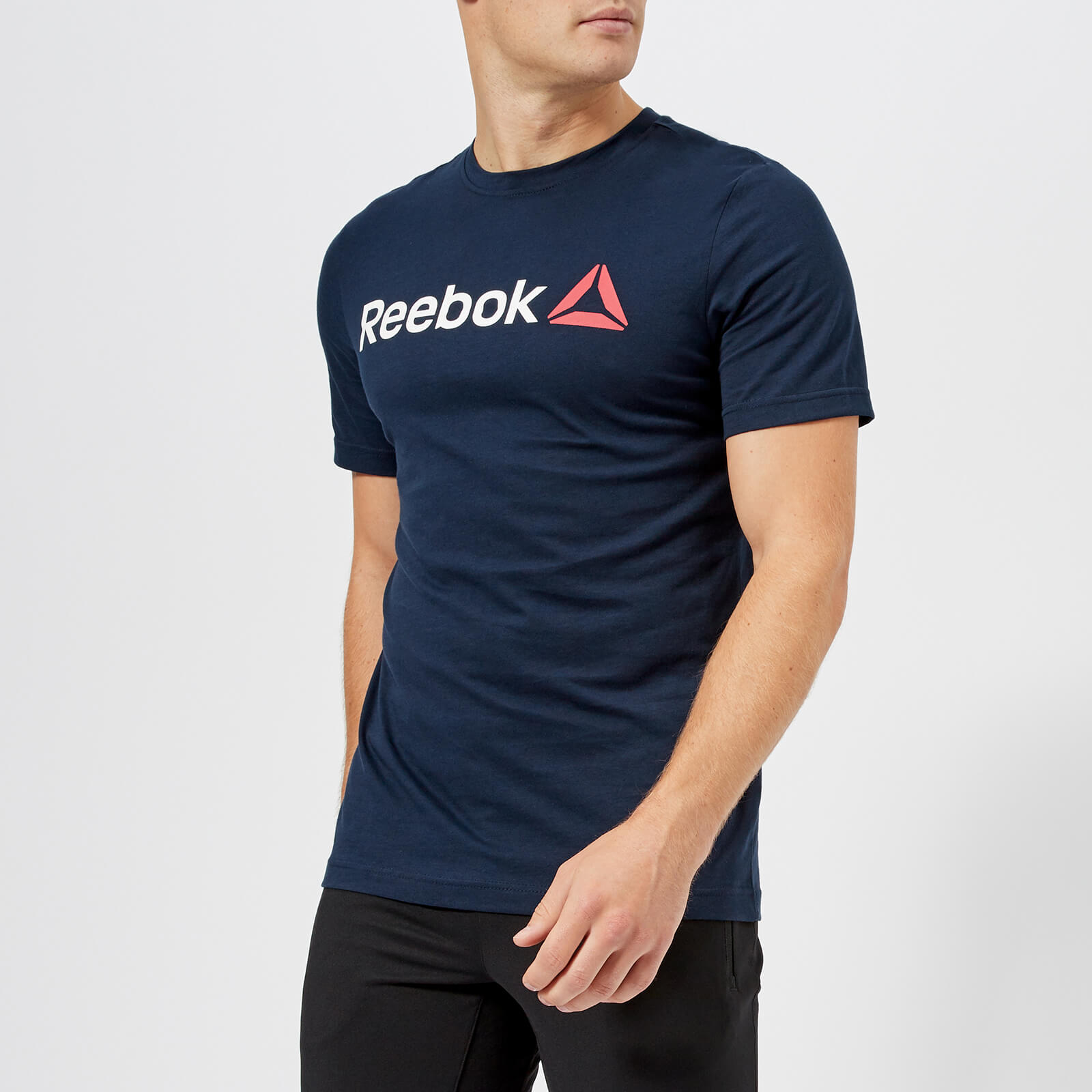 navy reebok t shirt