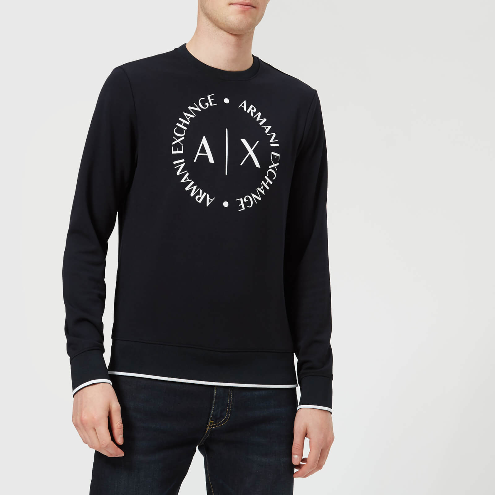 armani navy sweatshirt