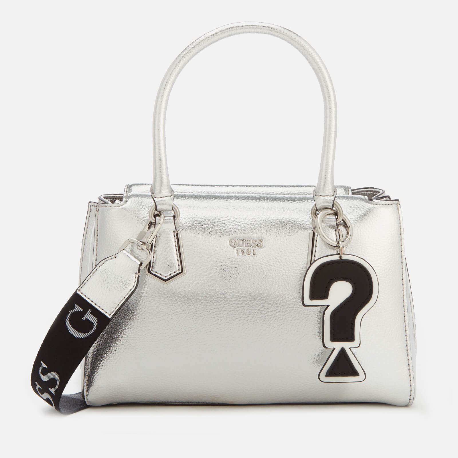 guess bag silver