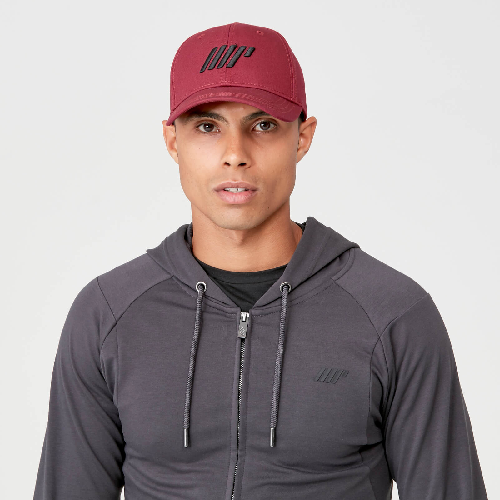 burgundy baseball cap