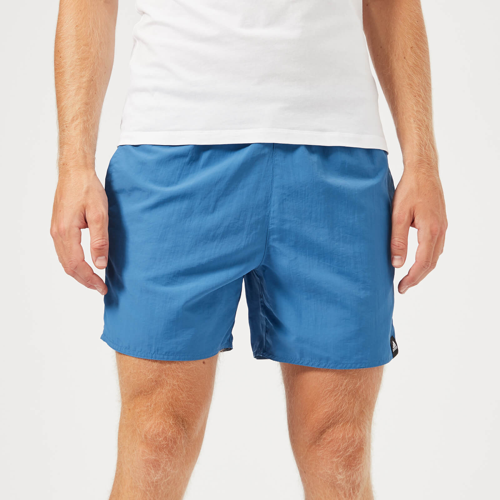 adidas solid swim shorts