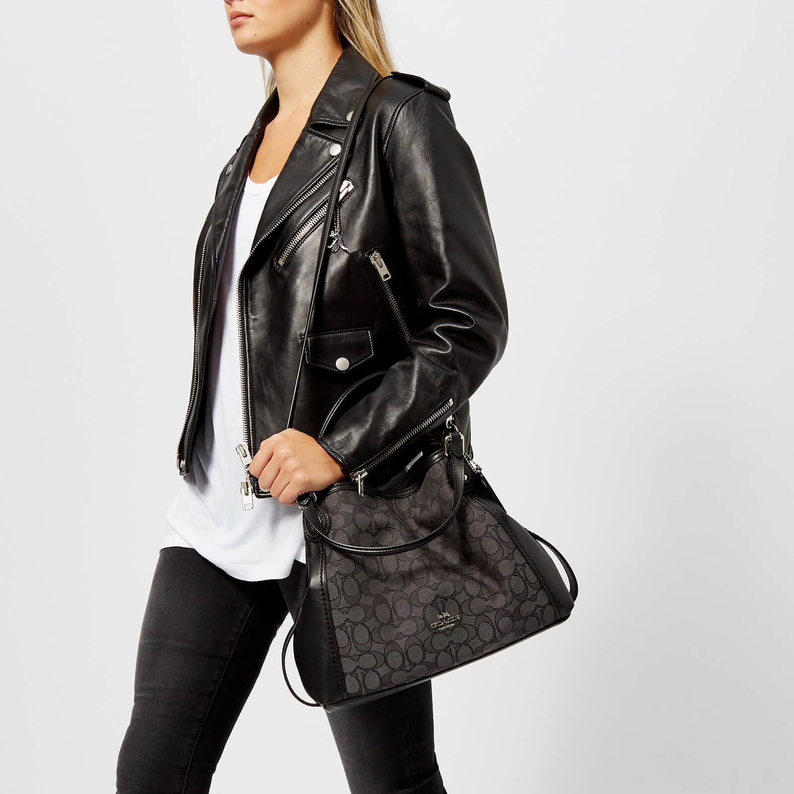 Coach Women's Edie 28 Shoulder Bag - Black Smoke