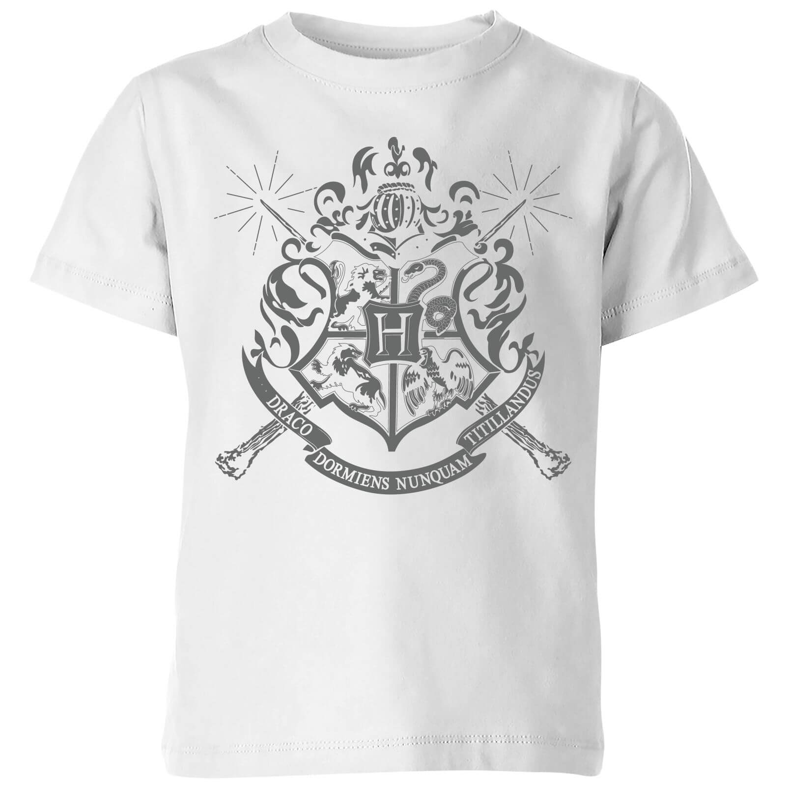 Harry Potter Hogwarts House Crest Kids T Shirt White Clothing