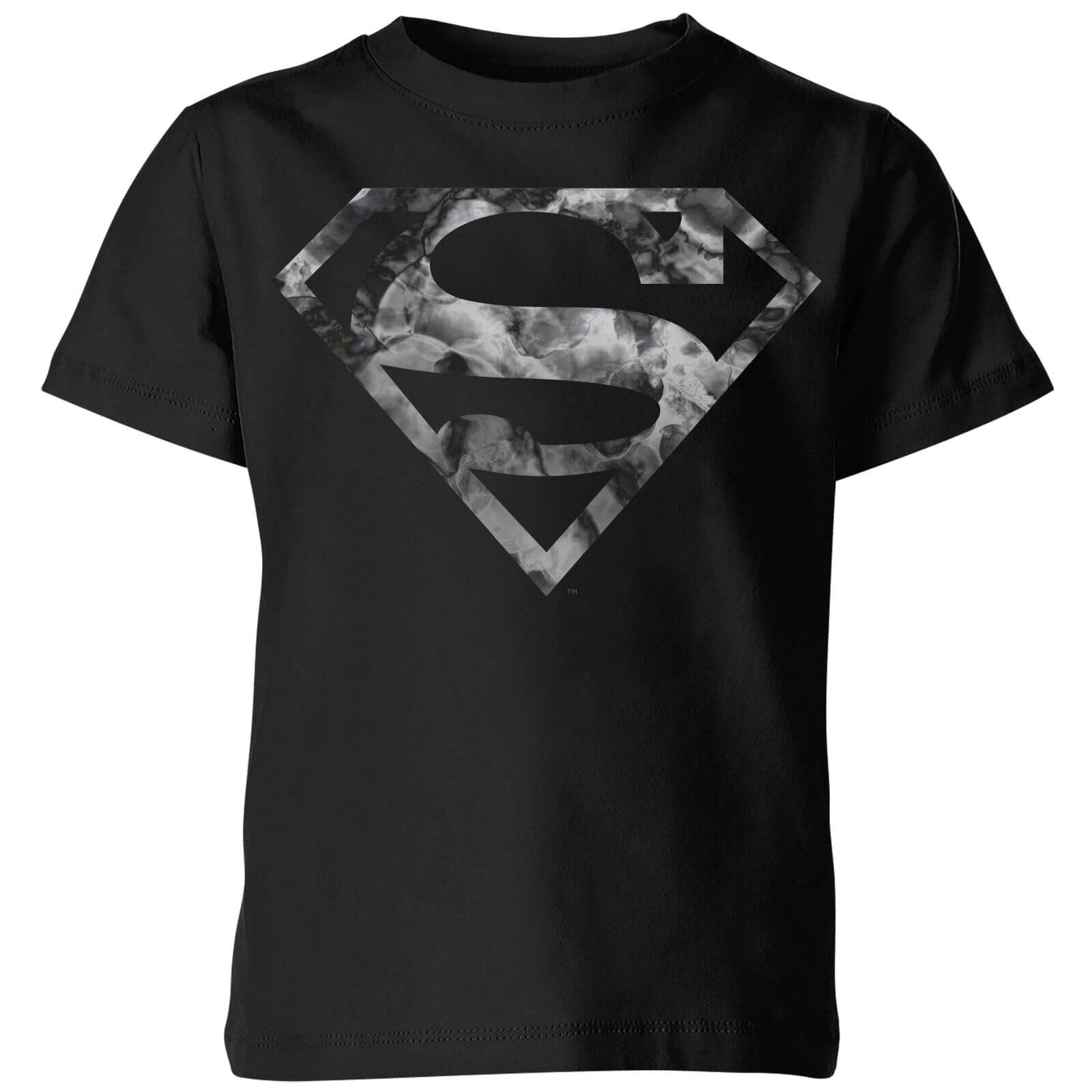 Dc Originals Marble Superman Logo Kids T Shirt Black My Geek Box Us