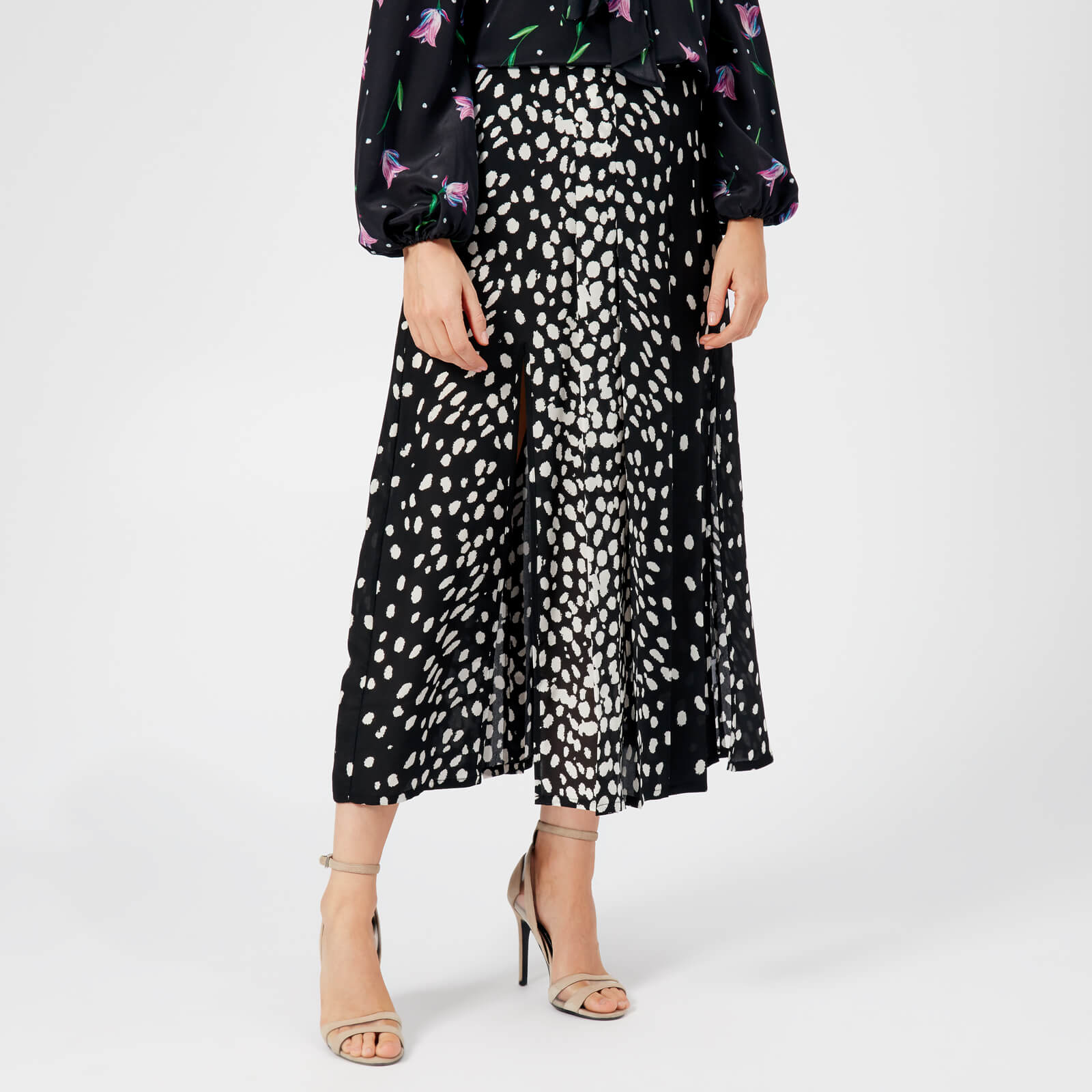 rixo georgia leopard skirt