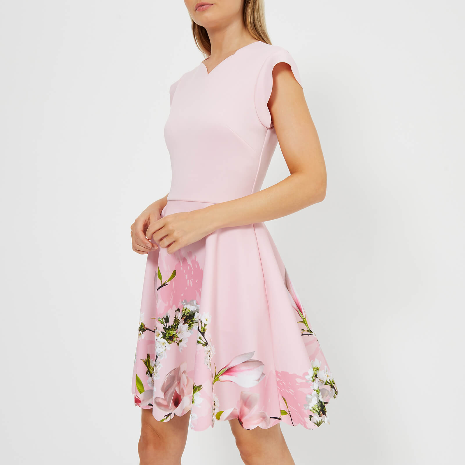 ted baker pink skater dress