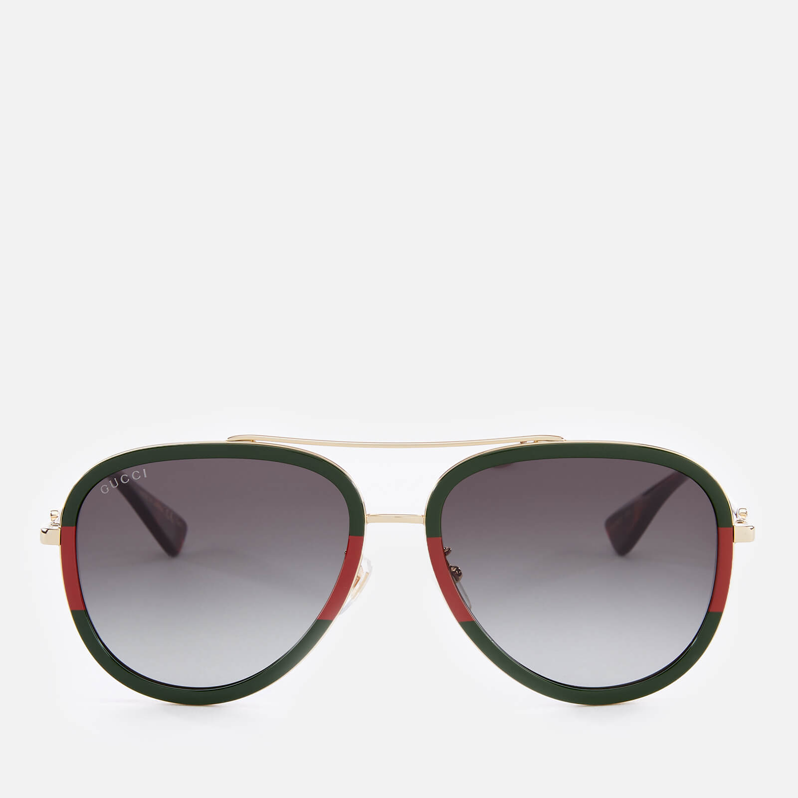 red and green gucci aviator sunglasses