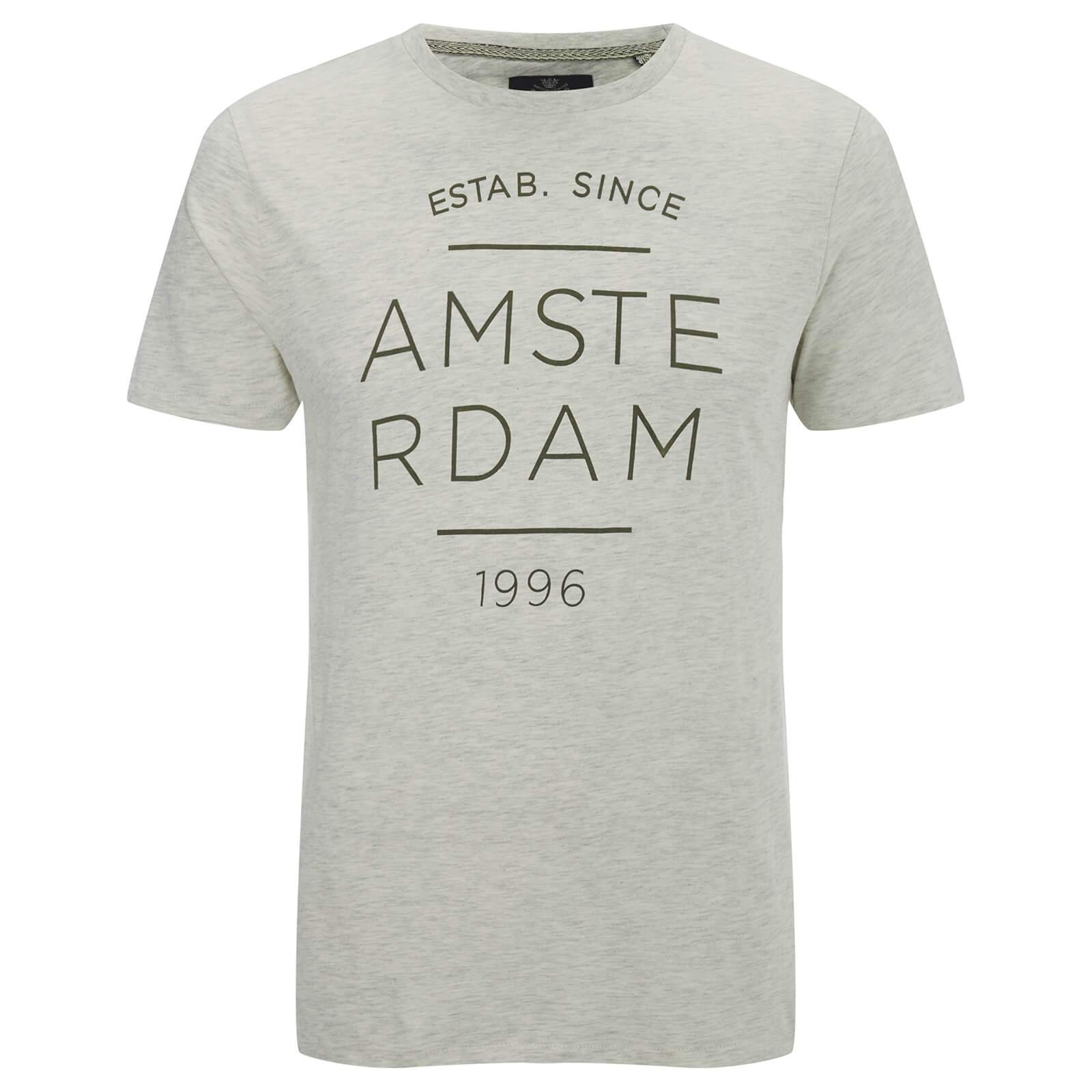 Threadbare Men S Amsterdam T Shirt Ecru Marl Clothing Zavvi Us