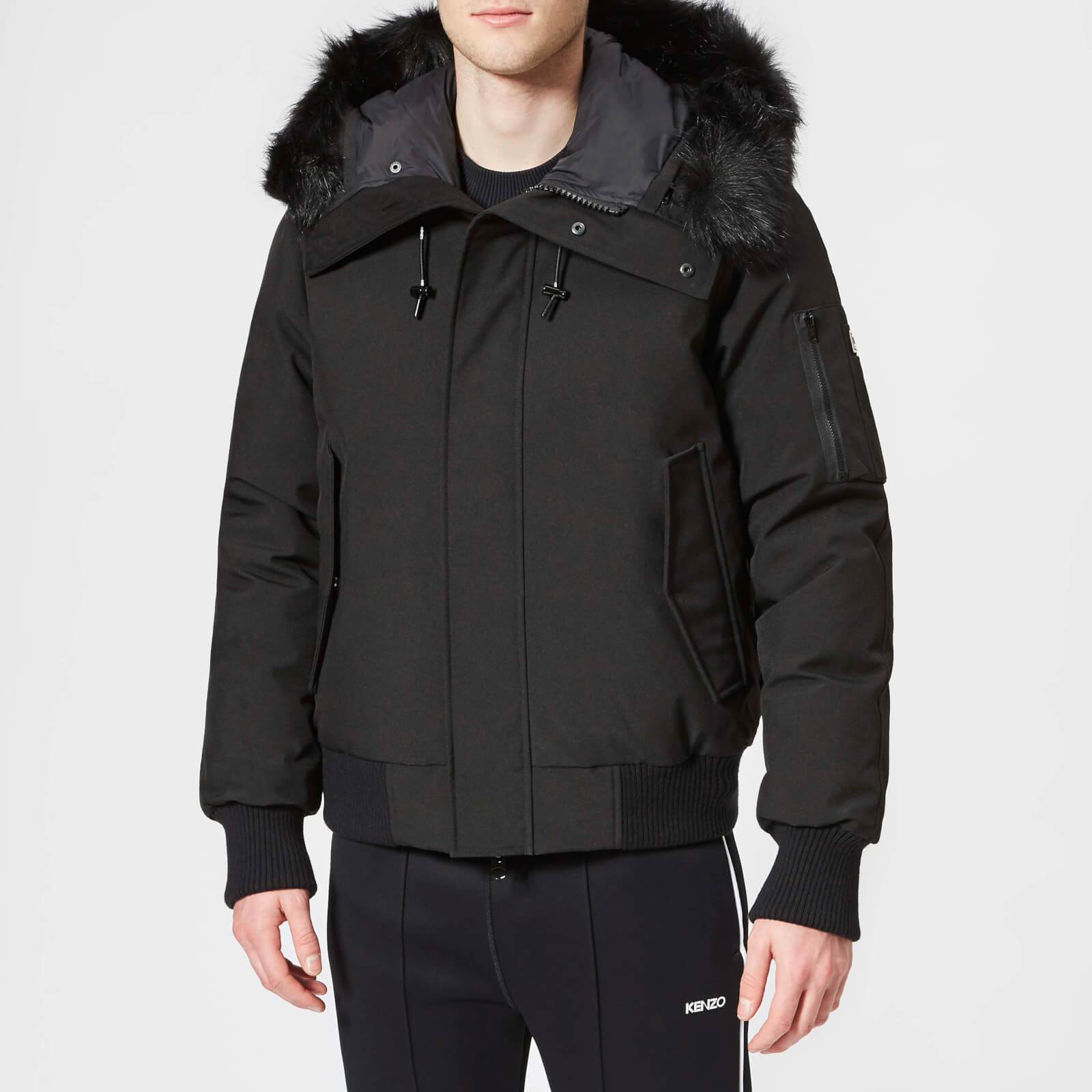 KENZO Men's Faux Fur Bomber Jacket 