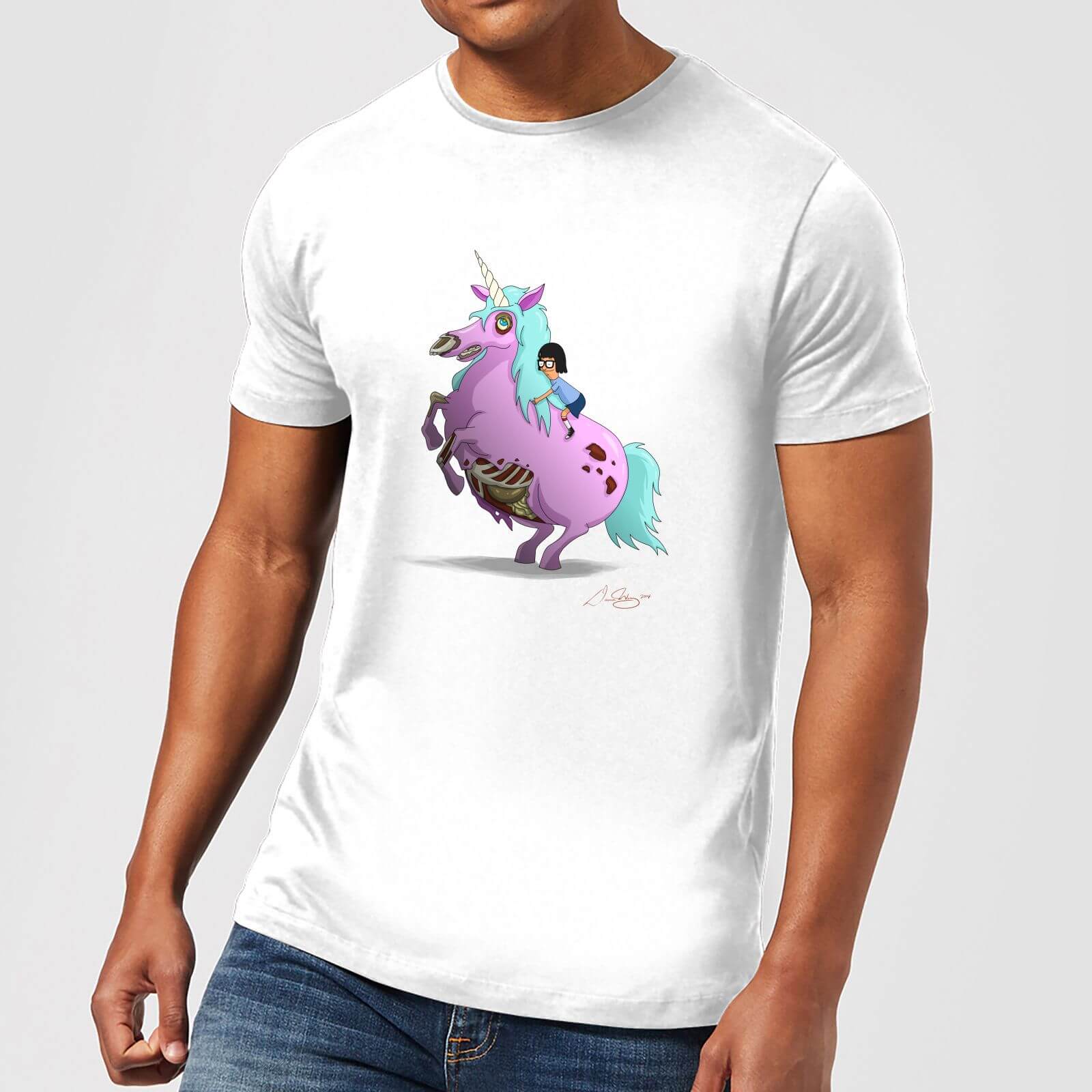 Bobs Burgers Tina Zombie Unicorn Men S T Shirt White Iwoot Uk
