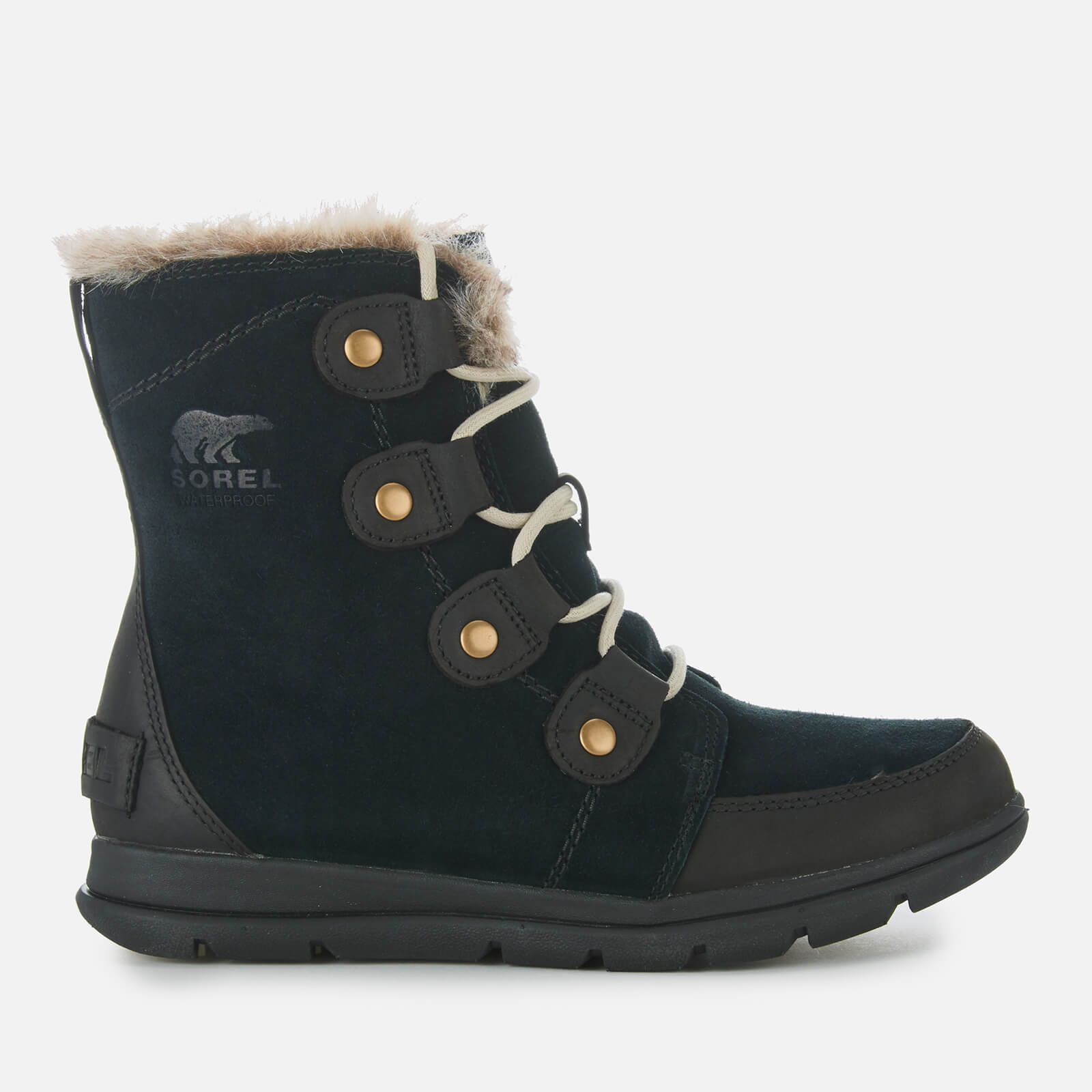 black hiker style boots
