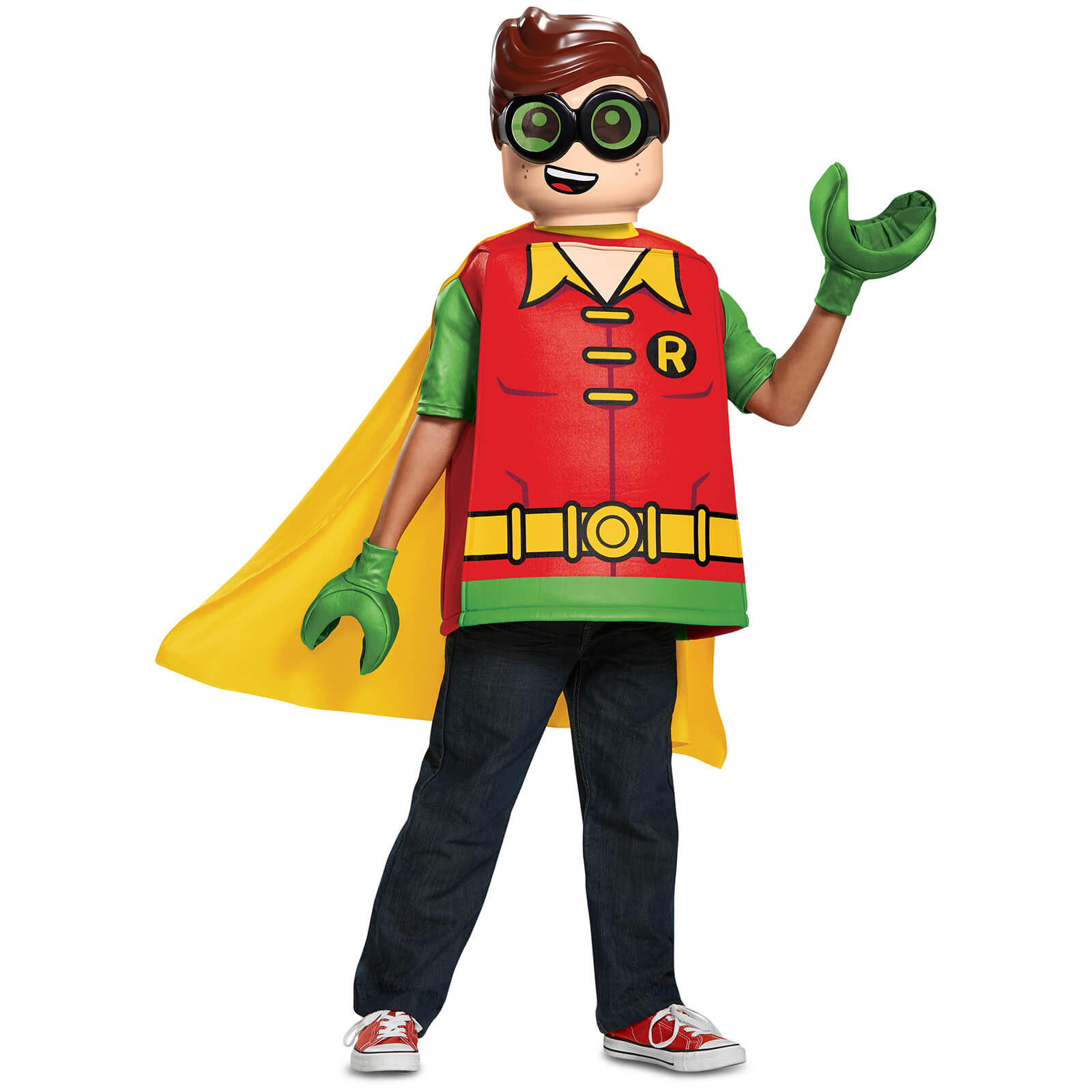 Lego Batman Movie Kids Robin Classic Fancy Dress Red Green Parties Zavvi Us