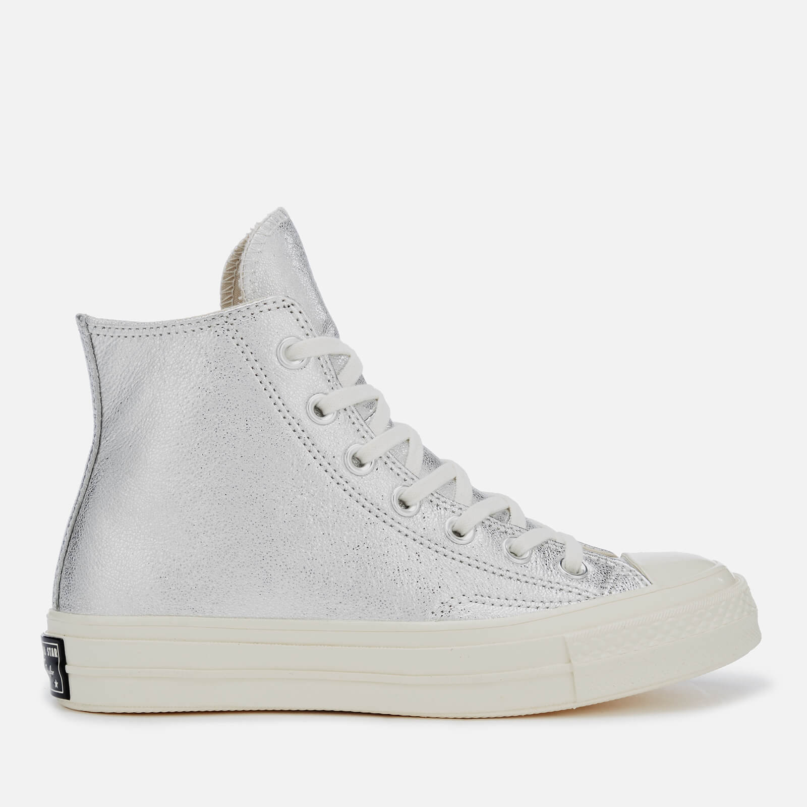 silver converse high tops womens