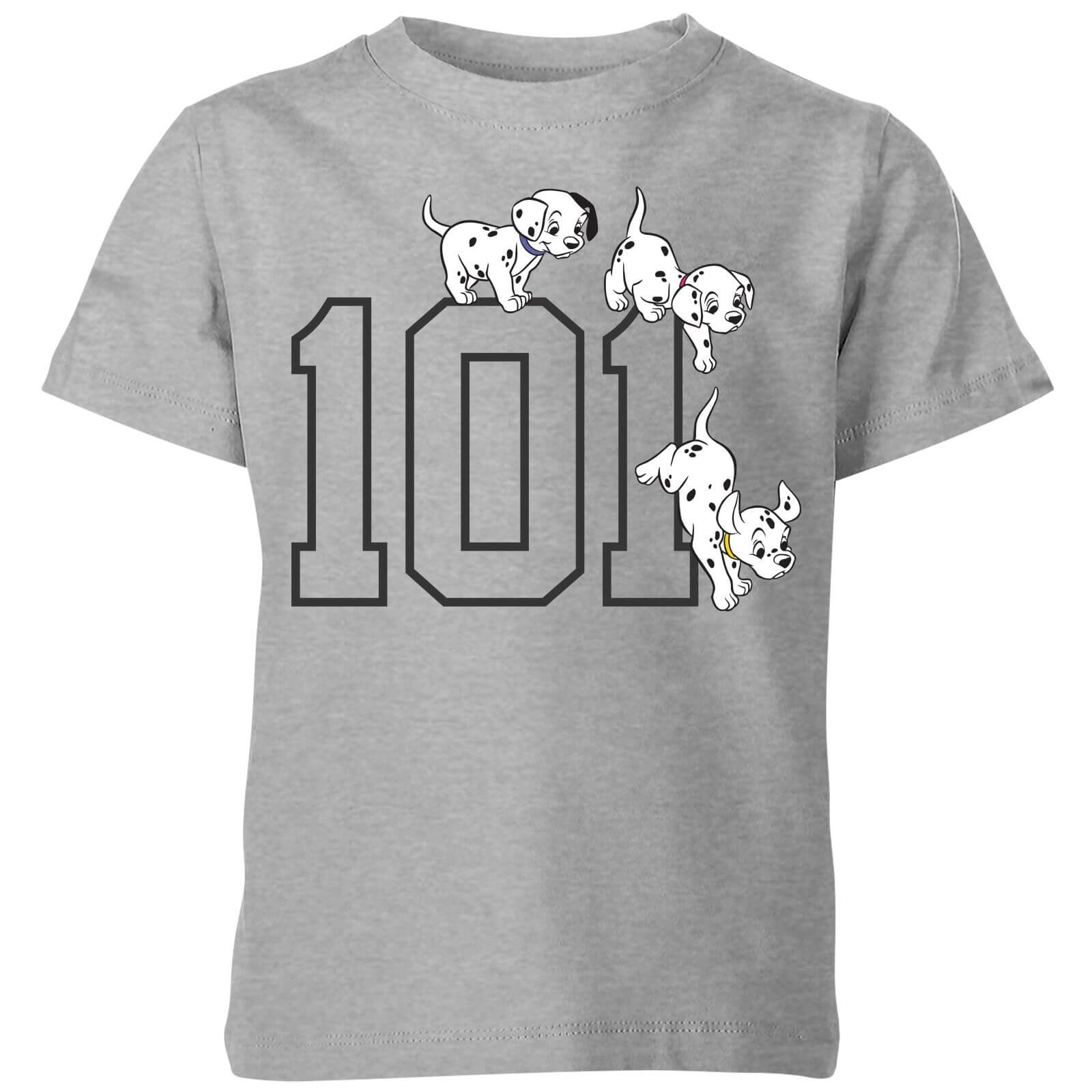 Disney 101 Dalmatians 101 Doggies Kids T Shirt Grey Clothing