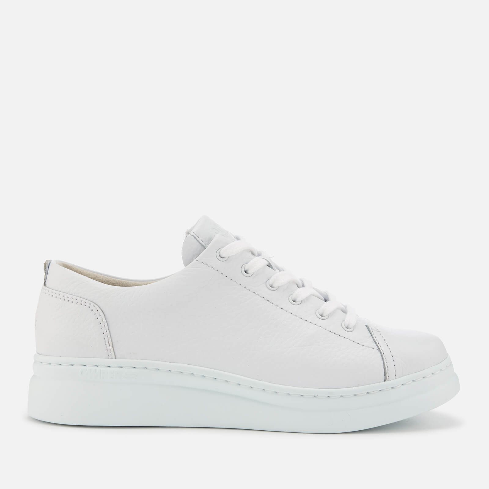 chunky white leather trainers