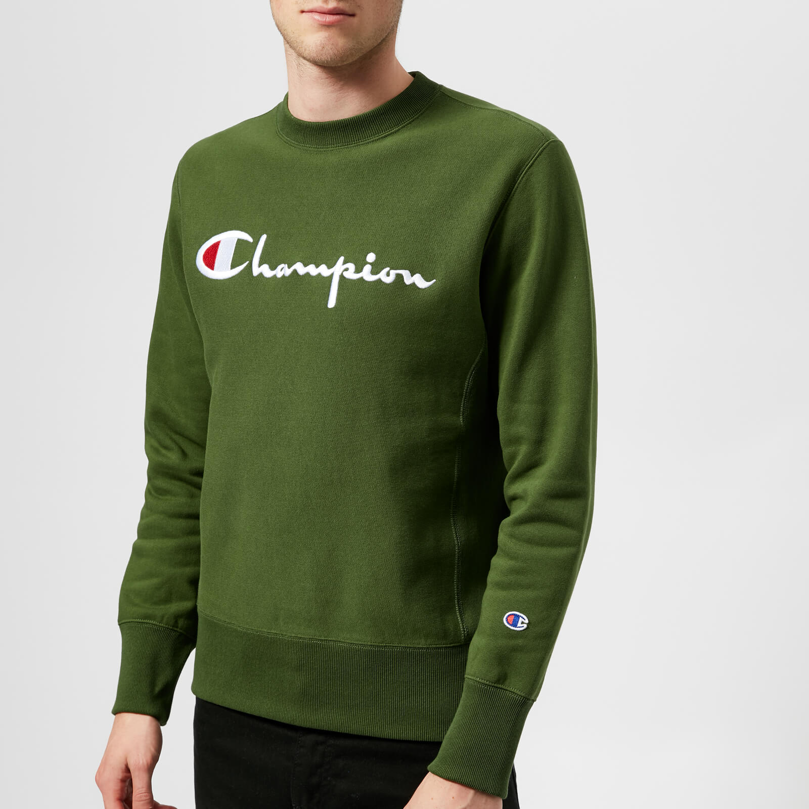 green champion sweatshirt mens