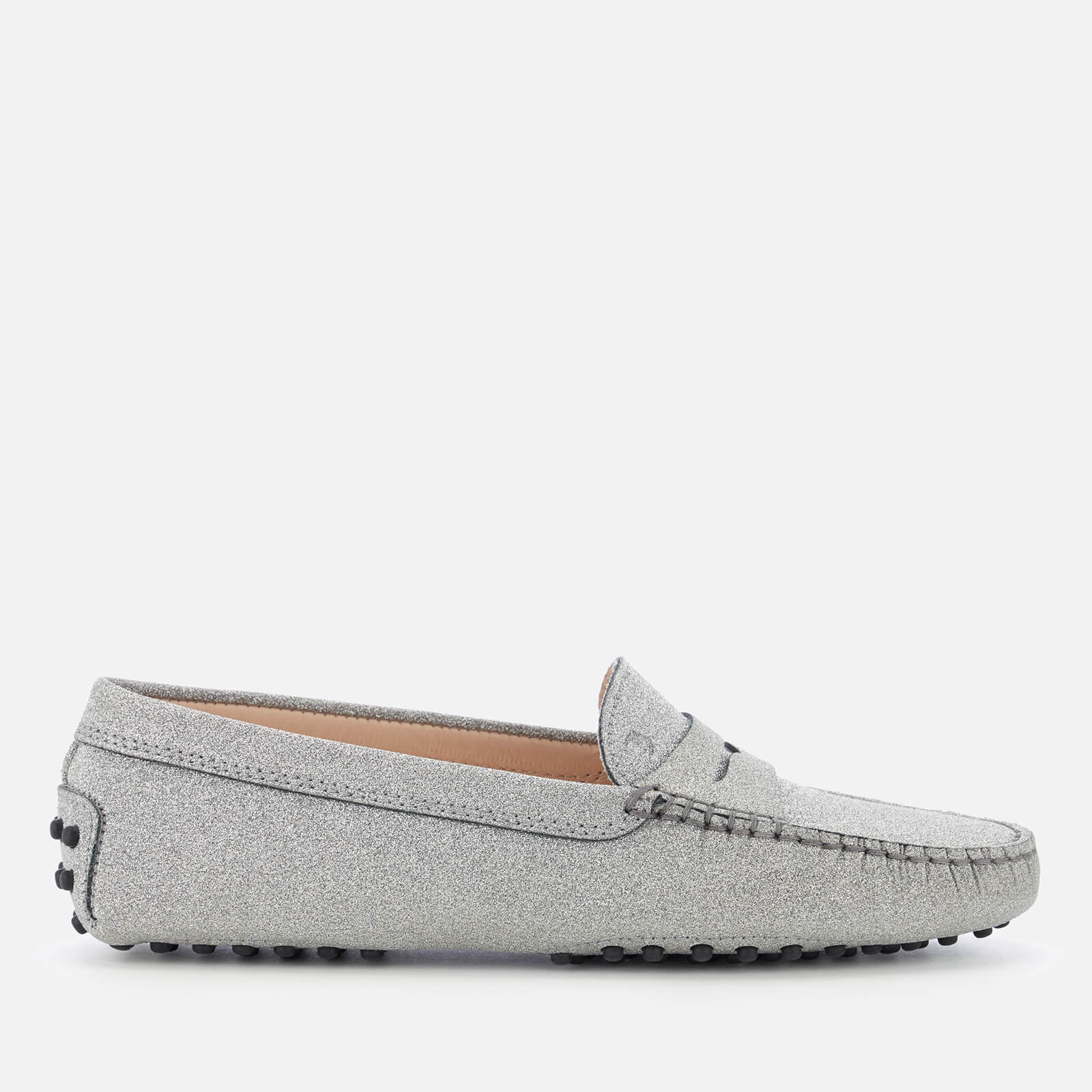 tods glitter loafers
