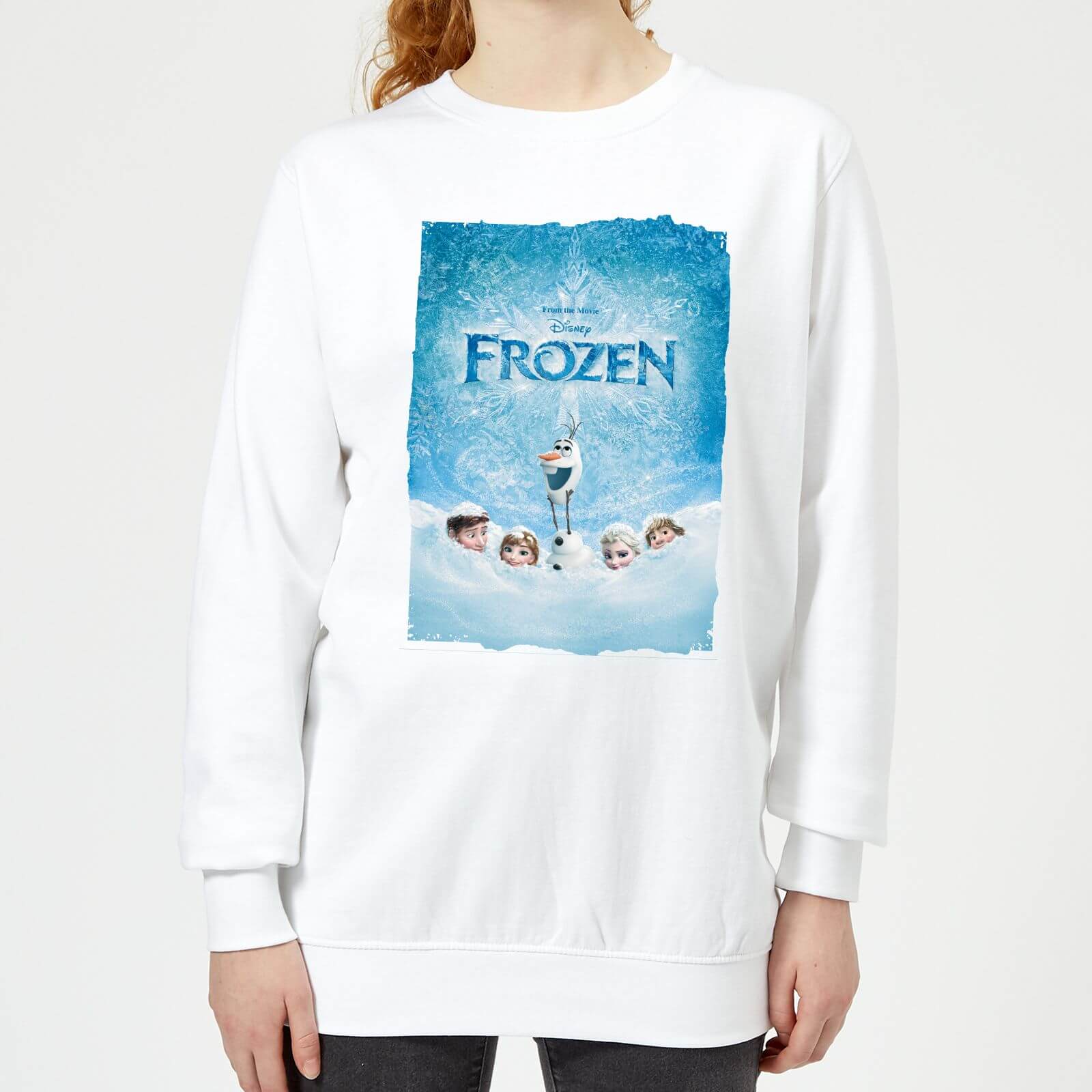 Frozen Snow Poster Dames Trui Wit | Zavvi.nl Frozen Snow Poster Dames Trui Grijs | Zavvi.nl