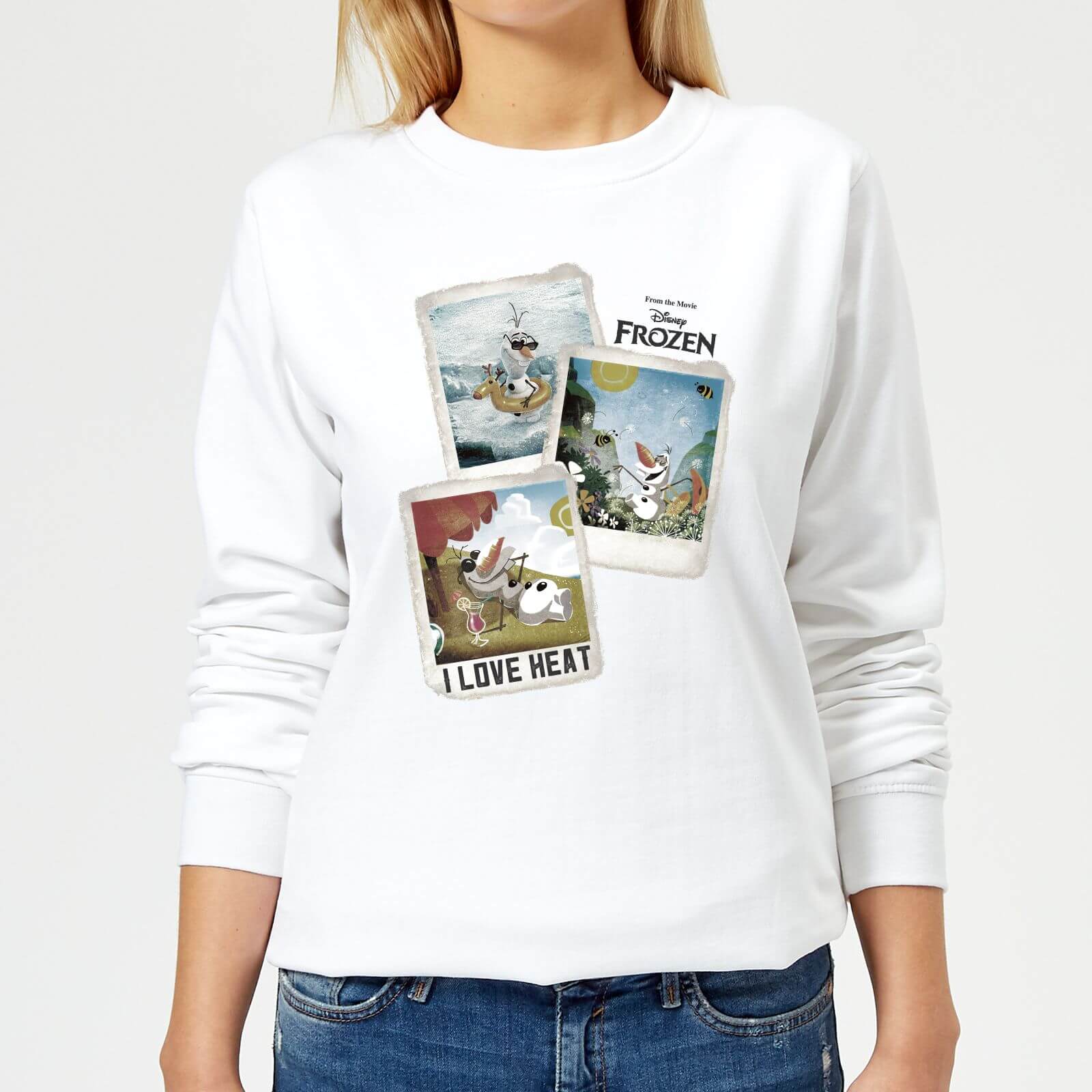 polaroid sweatshirt white