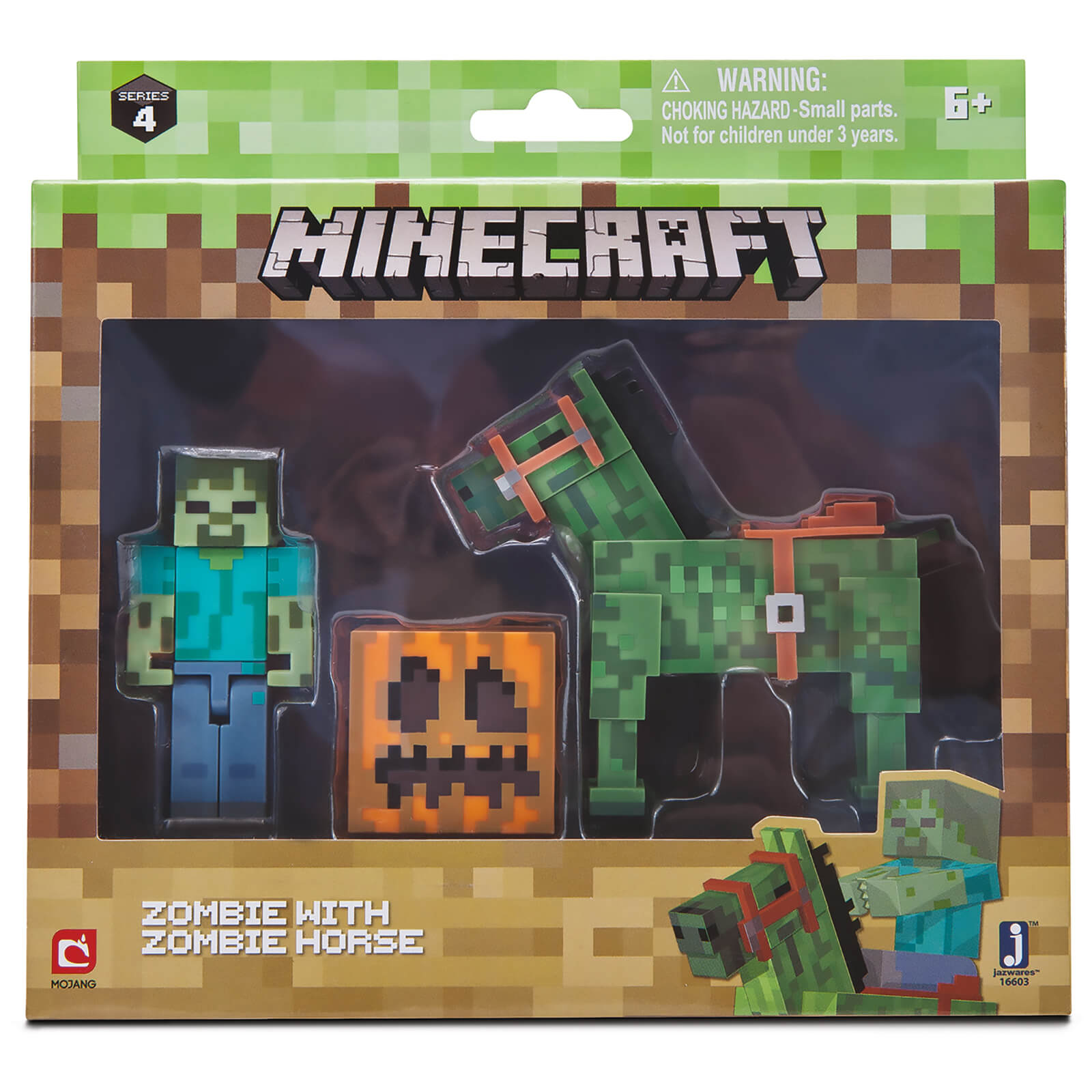 Minecraft Zombie With Zombie Horse Set Toys Zavvi Us