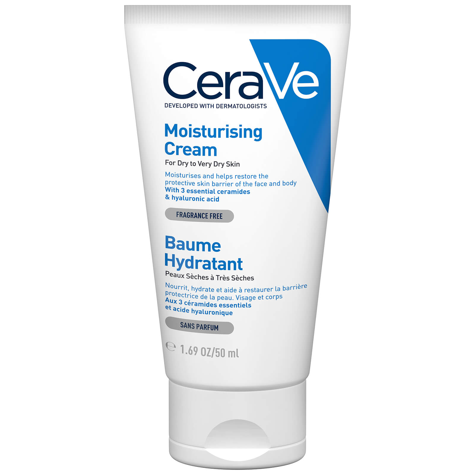 CeraVe Moisturising Cream 50ml | Free Shipping | Lookfantastic