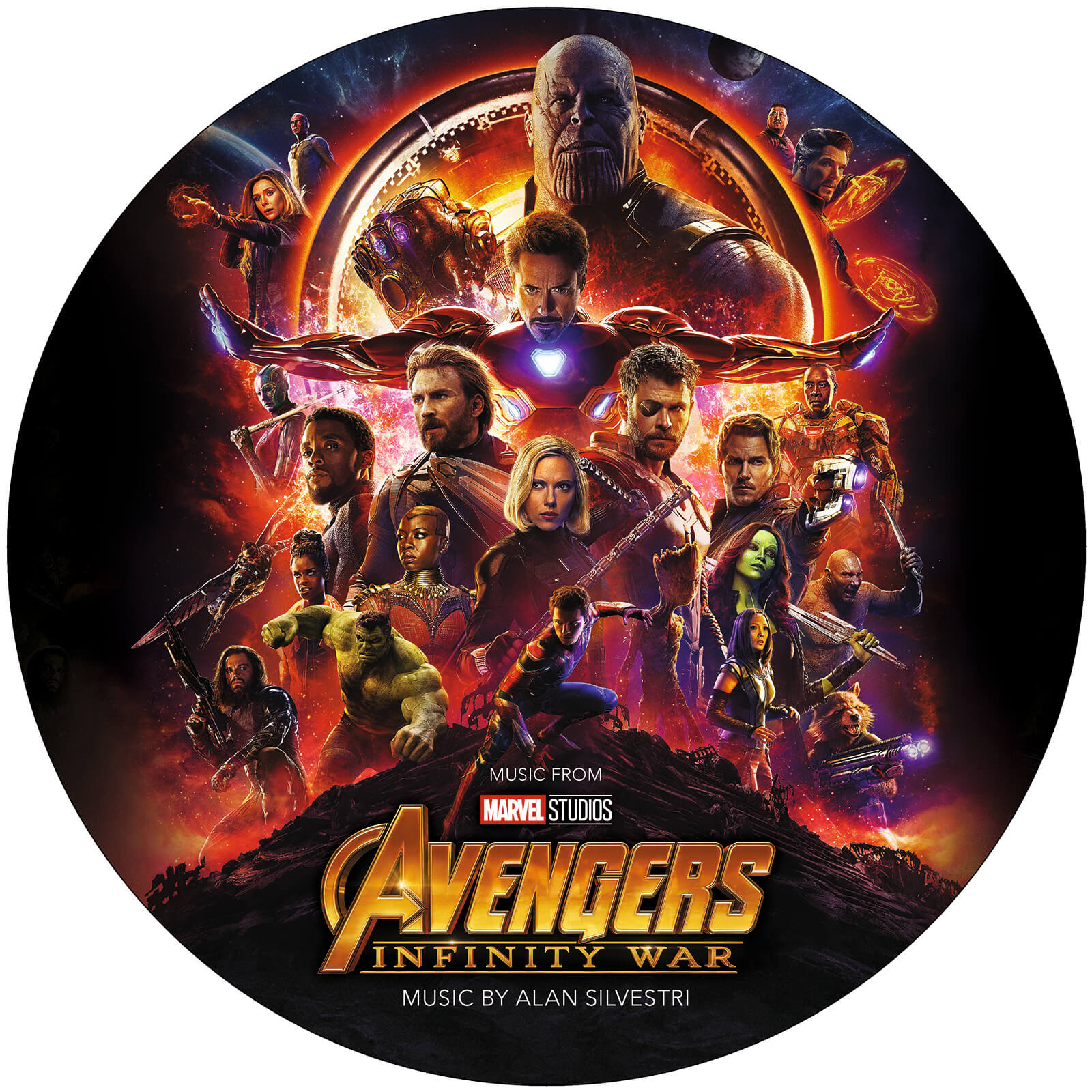 Avengers Infinity War Limited Edition Picture Disk Vinyl