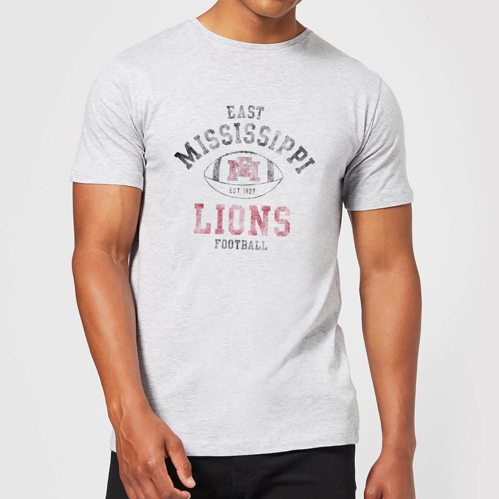 East Mississippi Community College Lions Distressed Football Men S