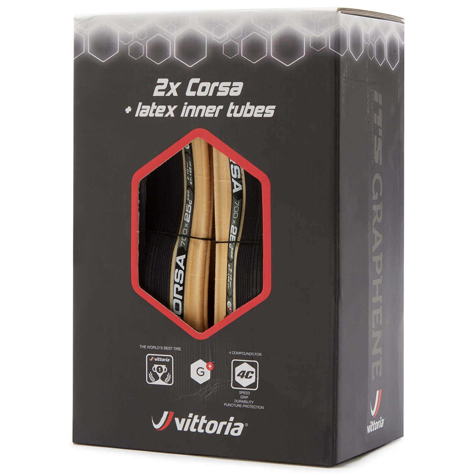 vittoria corsa g  clincher tyre twin pack