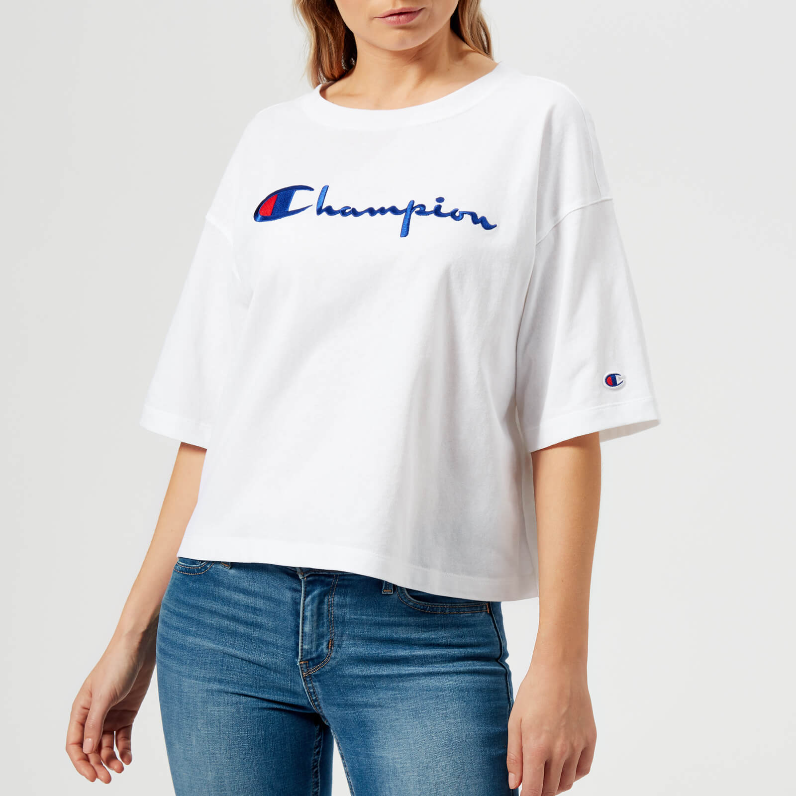 champion maxi cropped tee