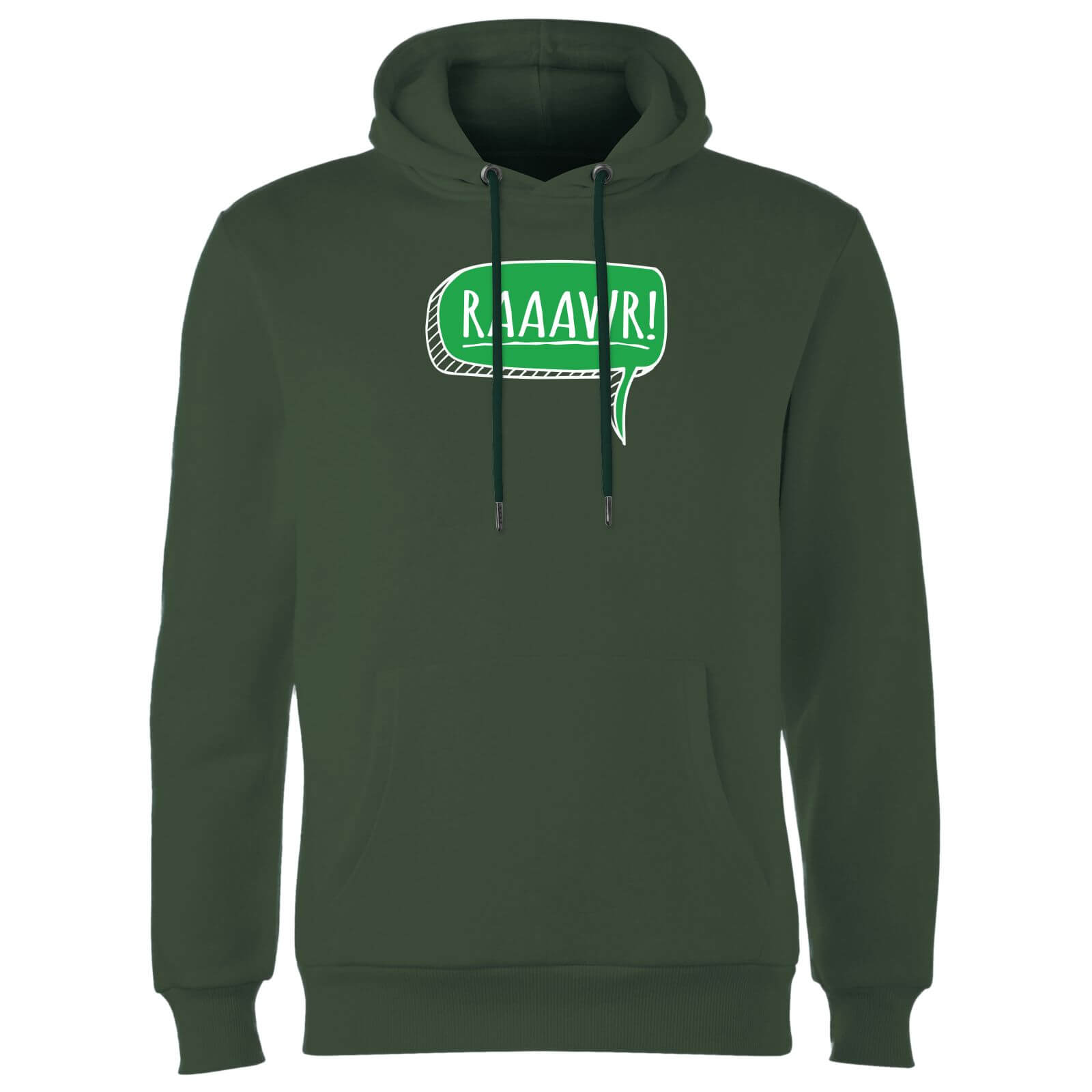 Raaawr Hoodie Forest Green IWOOT