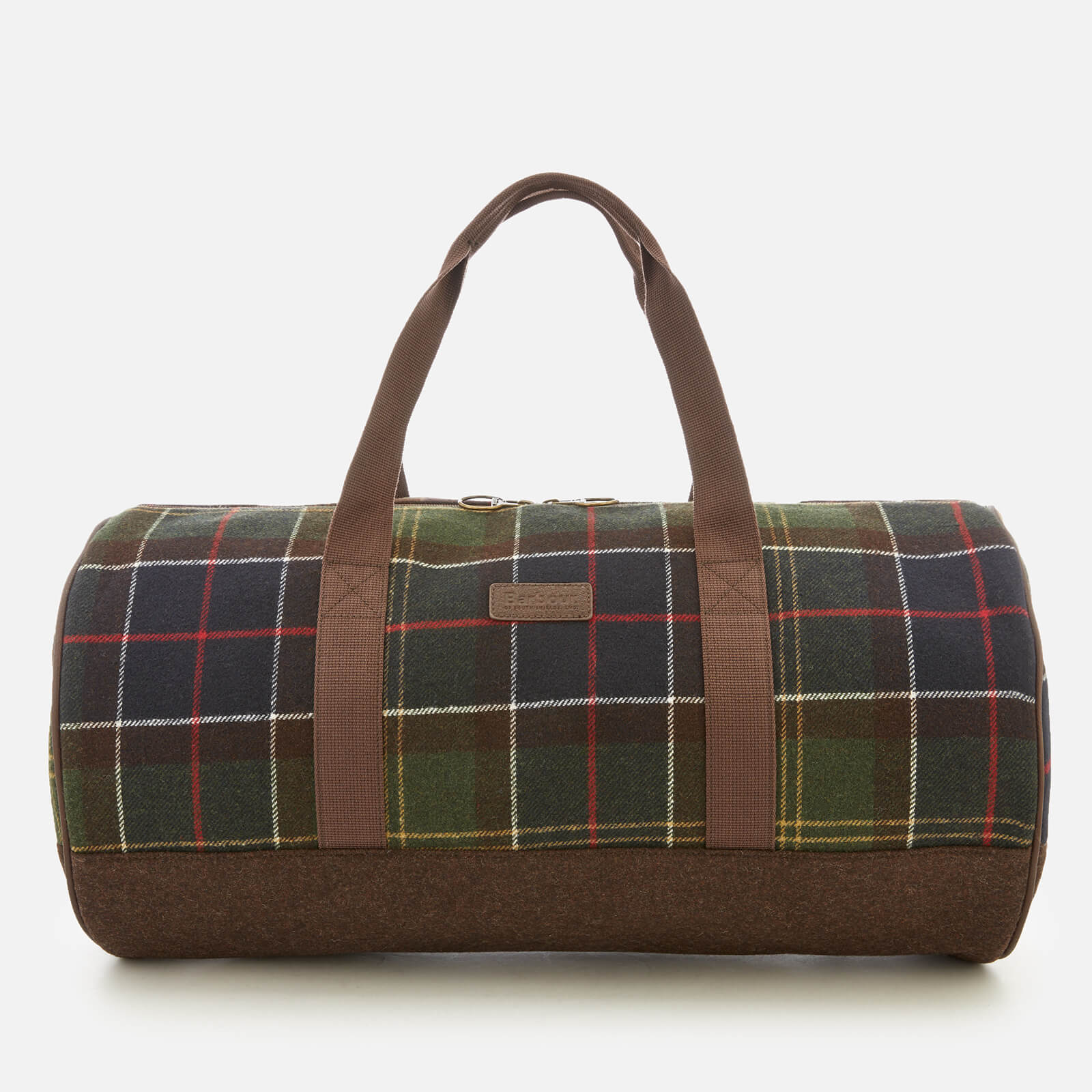 barbour tartan holdall