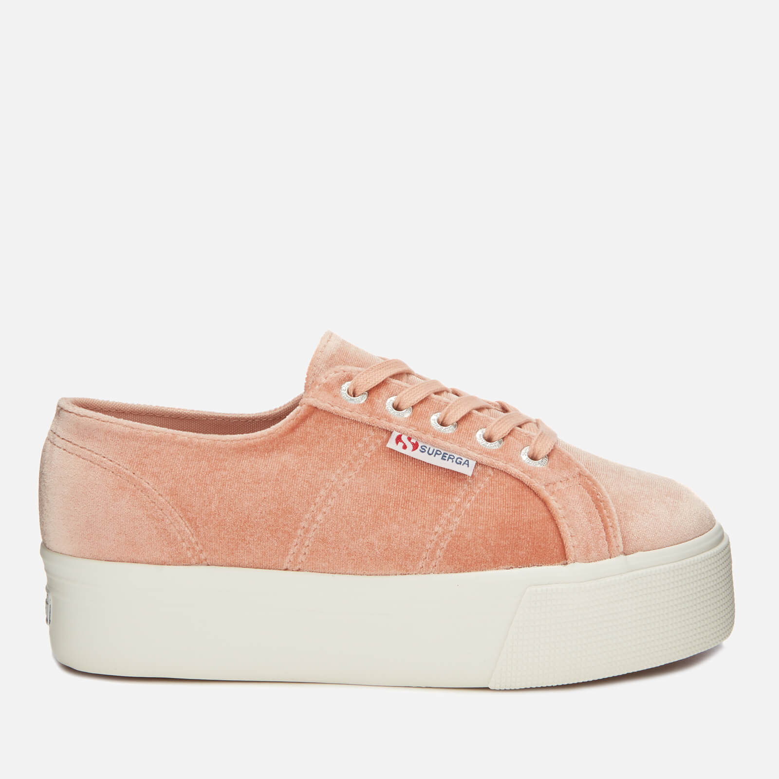 pink velvet superga