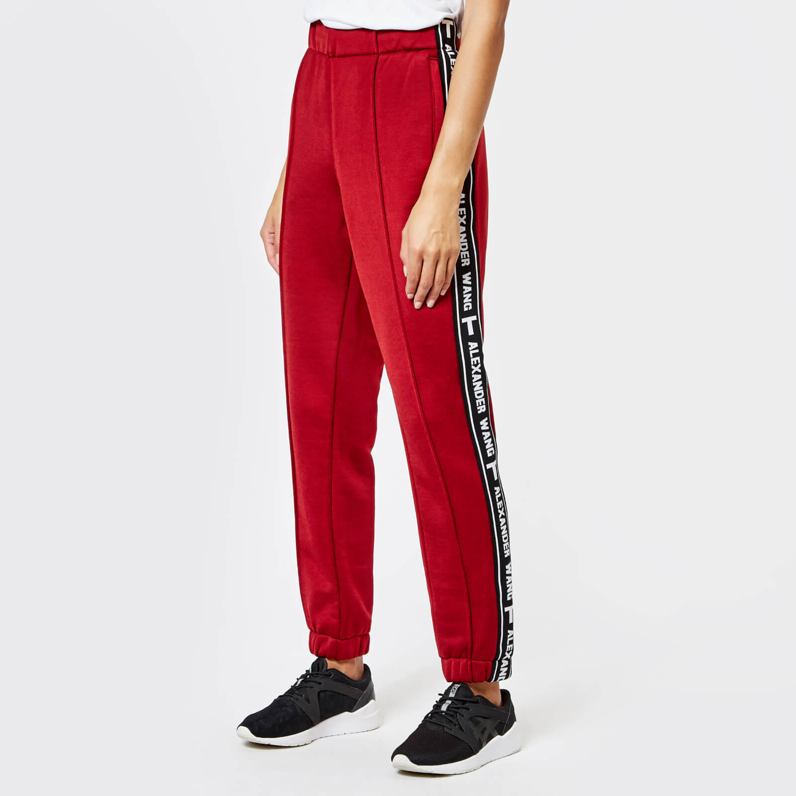 alexander wang logo track pants